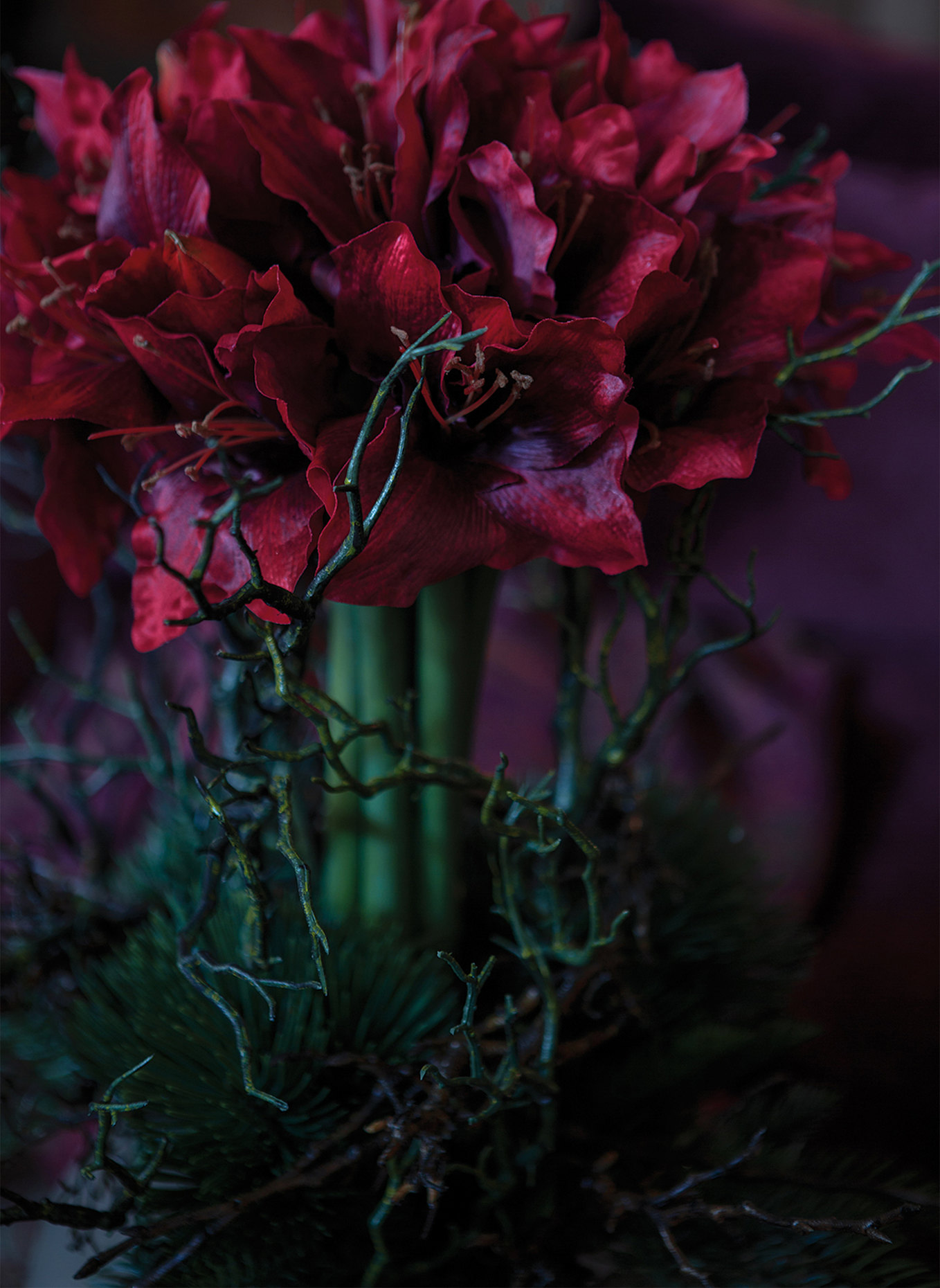 Fink Kunstblume AMARYLLIS: DUNKELROT