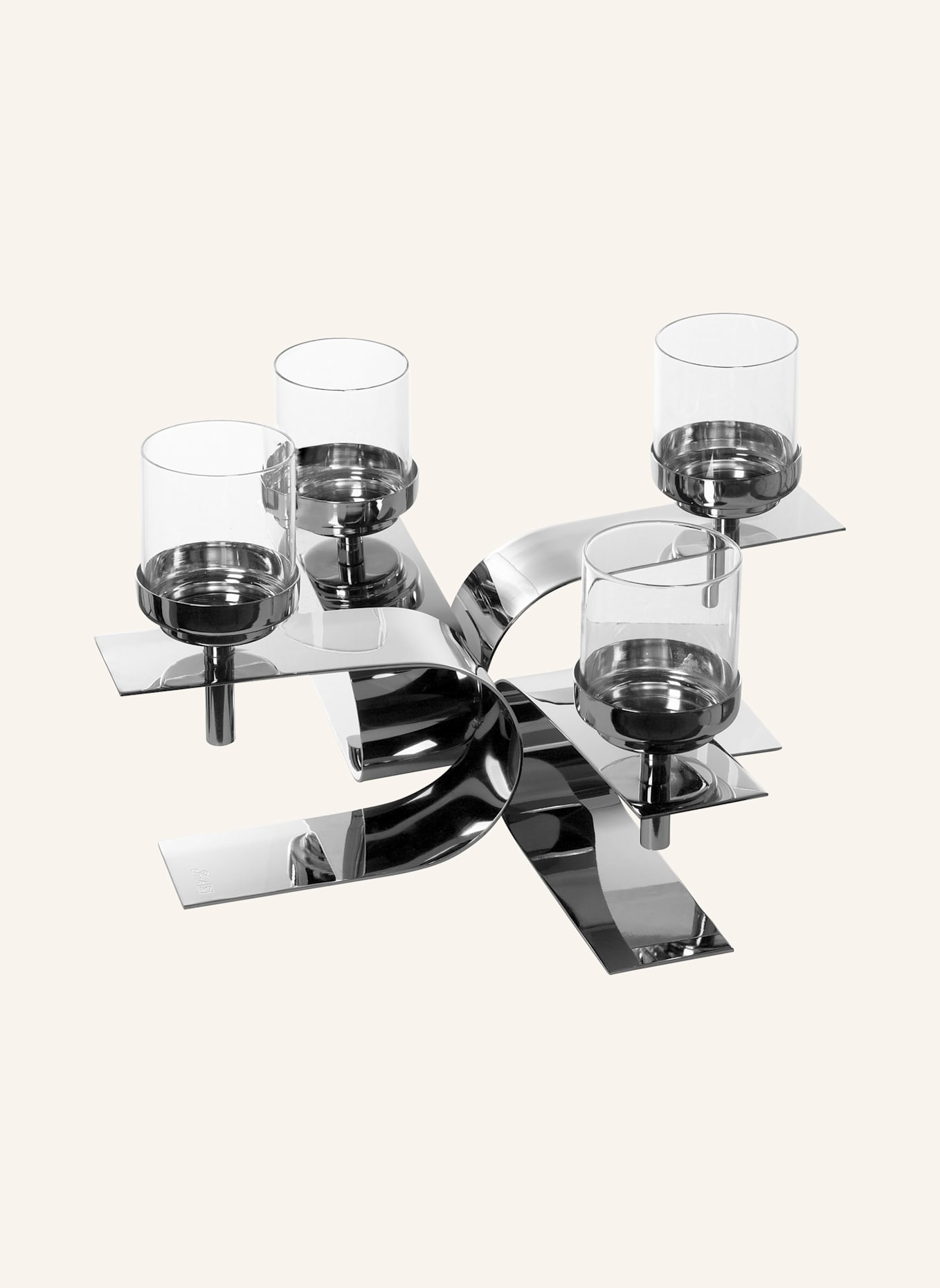 Fink Leuchter, 4-flammig PASSIONA: SILBER