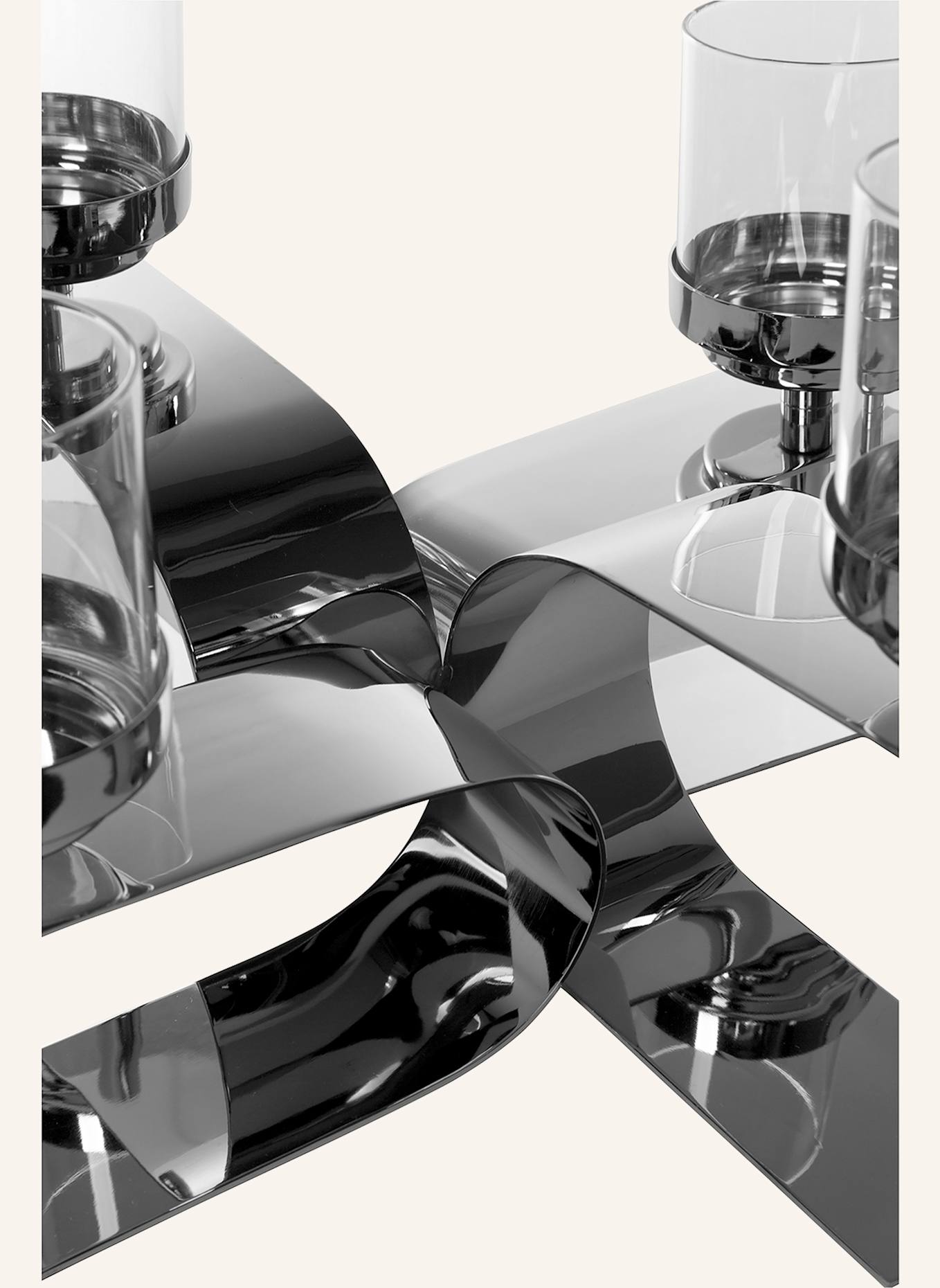 Fink Leuchter, 4-flammig PASSIONA: SILBER