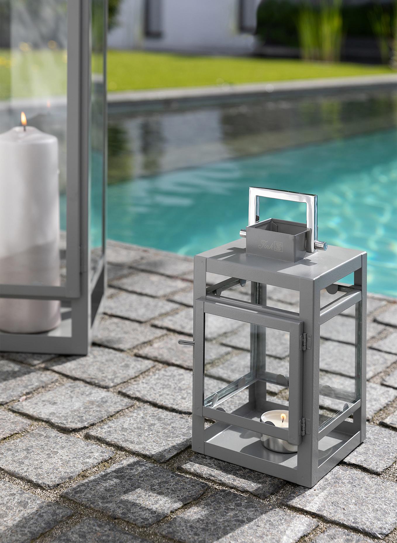 Fink Laterne KENIA: GRAU