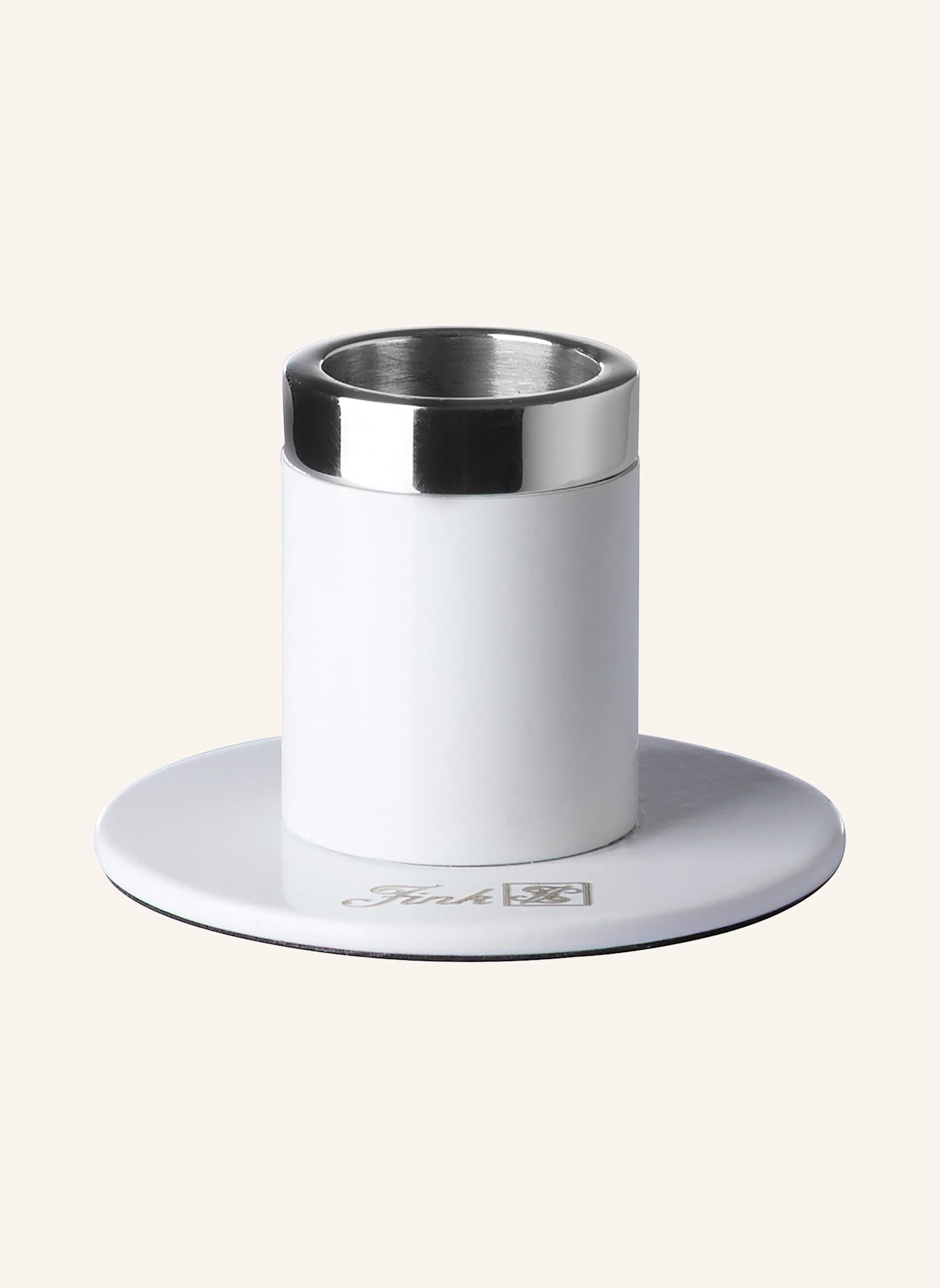 Fink Leuchter ENNO: SILBER/ WEISS