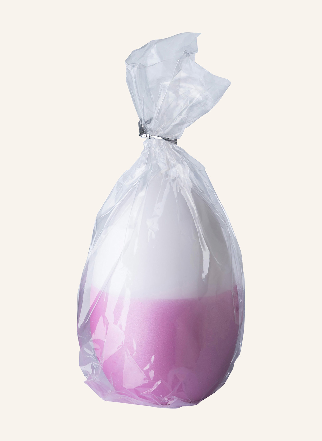 Fink Eikerze CANDLE: WEISS/ FUCHSIA