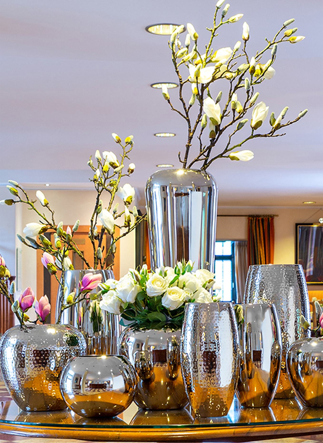 Fink Kunstblume MAGNOLIENZWEIG: WEISS