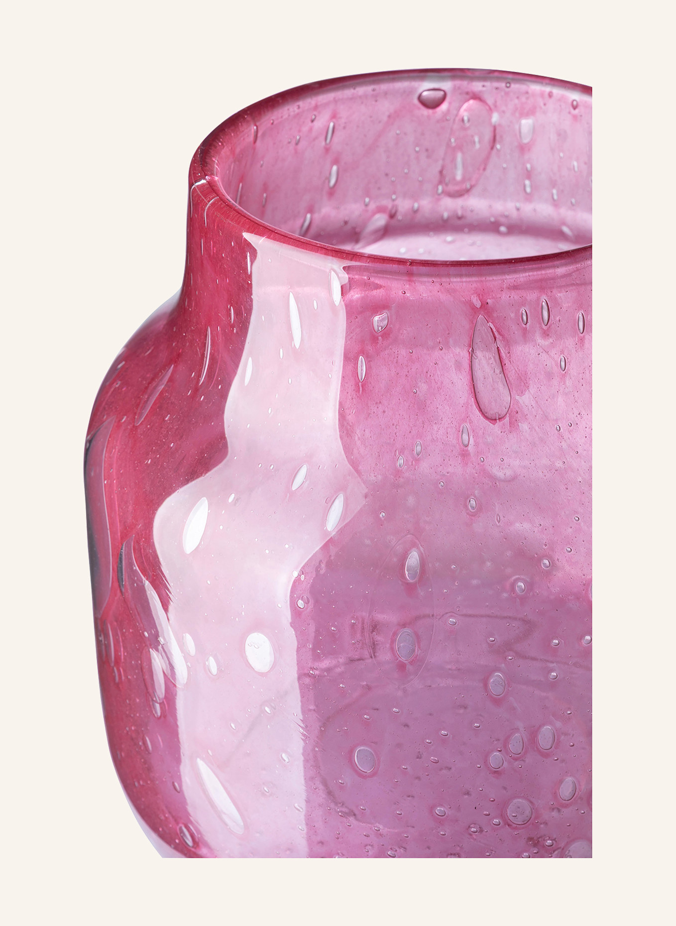 Fink Glasvase, Windlicht SOLEA: FUCHSIA