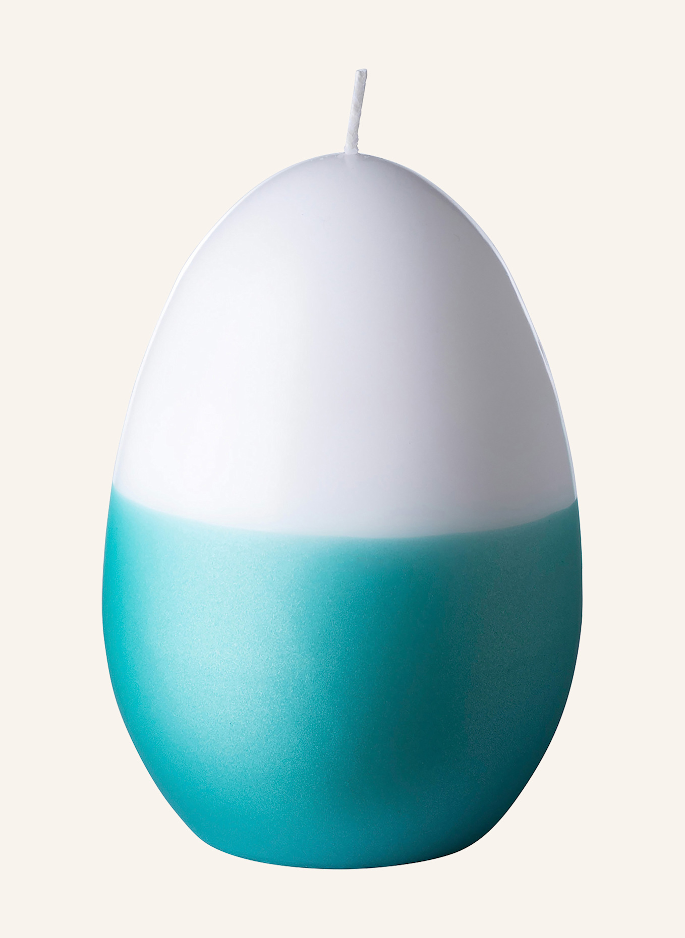 Fink Eikerze CANDLE: WEISS/ TÜRKIS