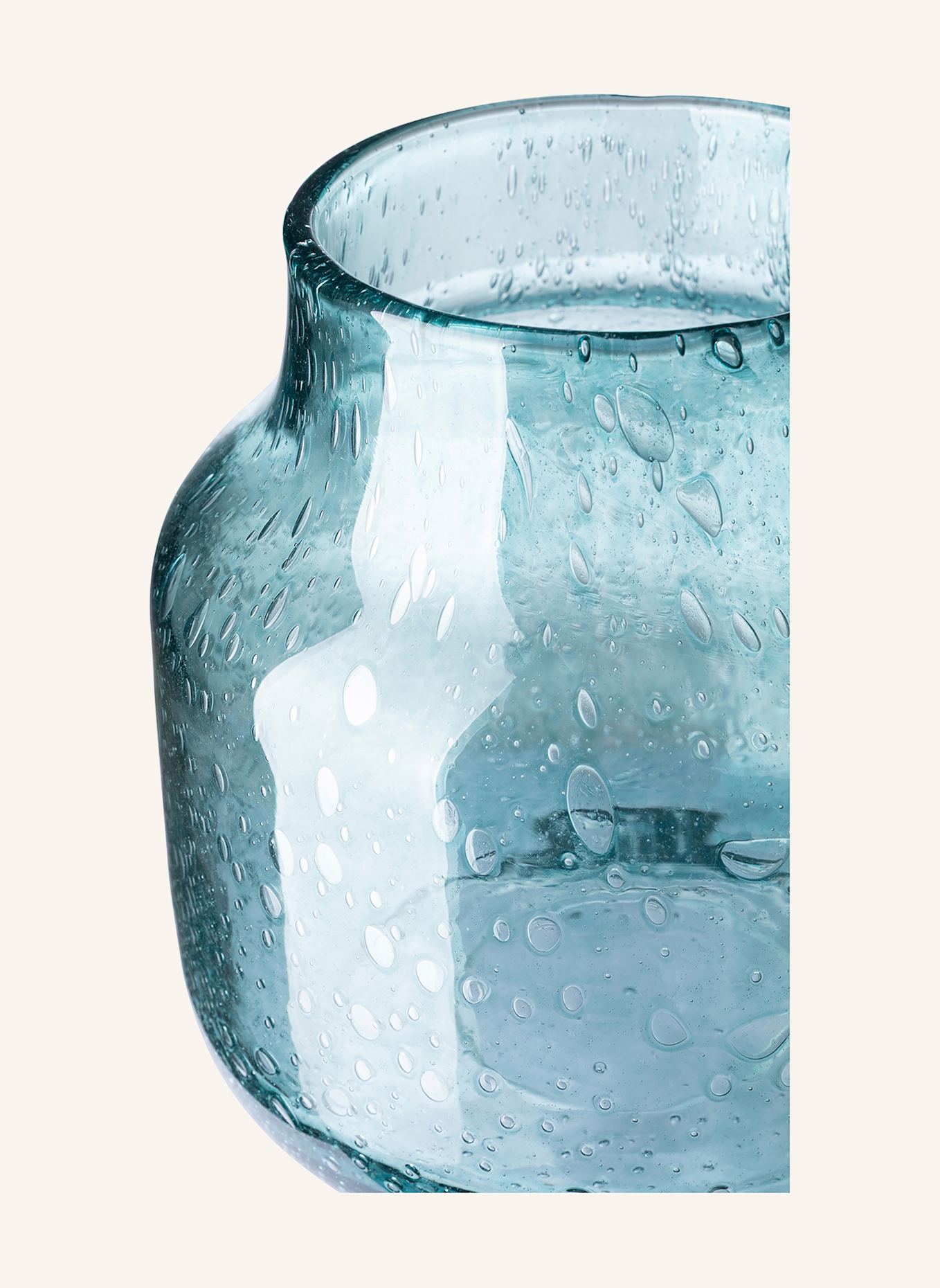 Fink Glasvase, Windlicht SOLEA: PETROL