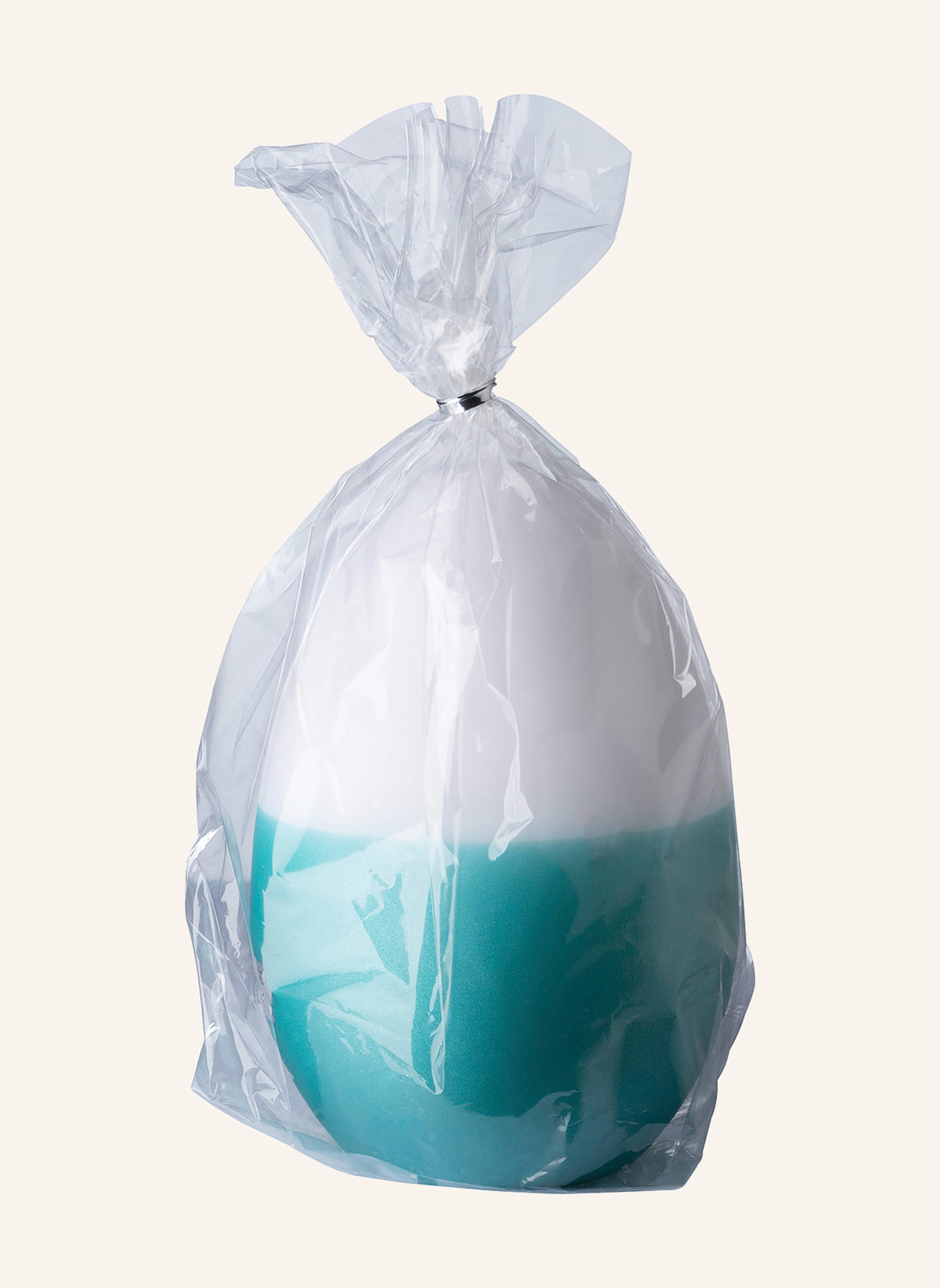 Fink Eikerze CANDLE: WEISS/ TÜRKIS