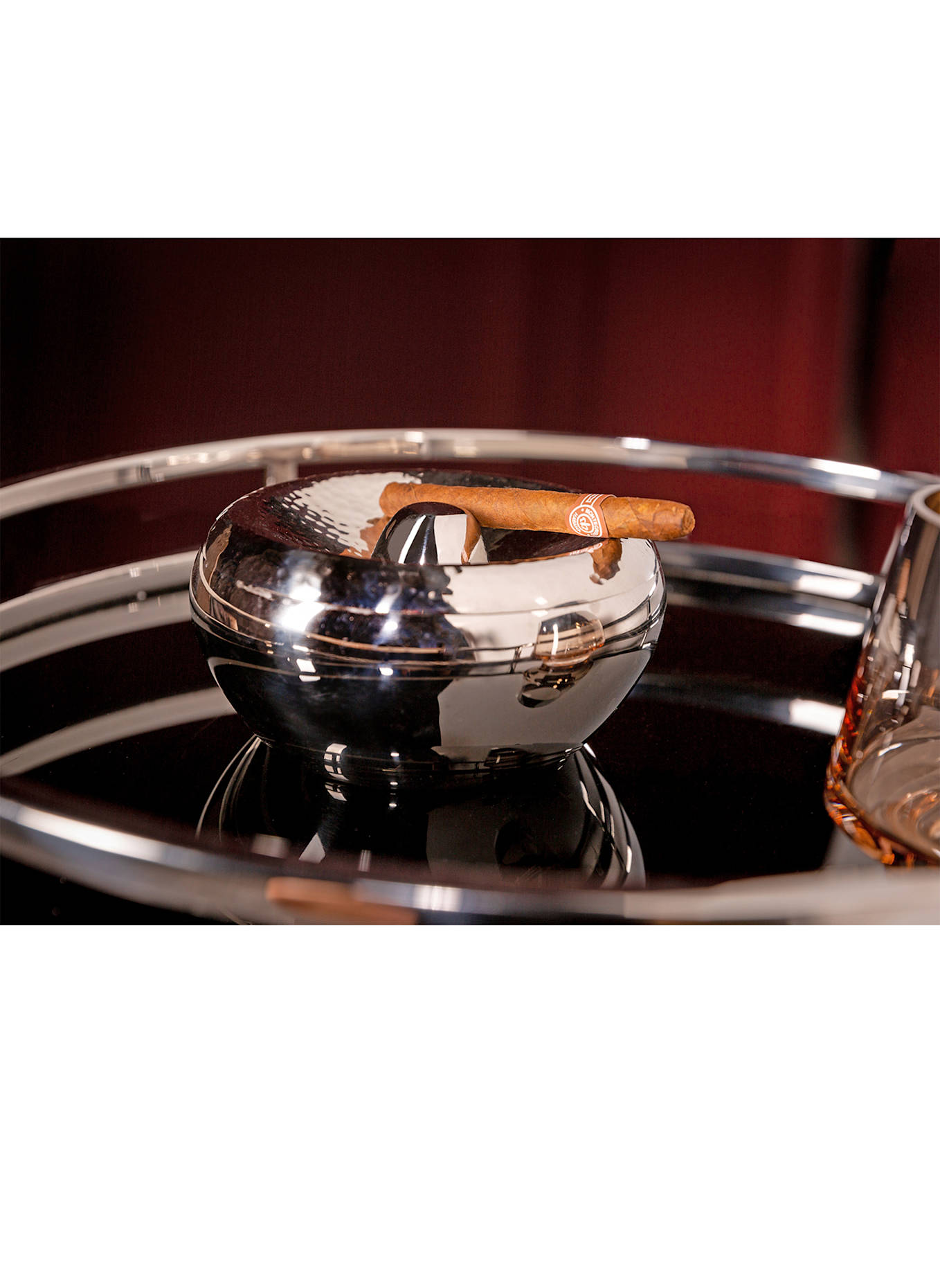 Fink Aschenbecher APOLLO: SILBER