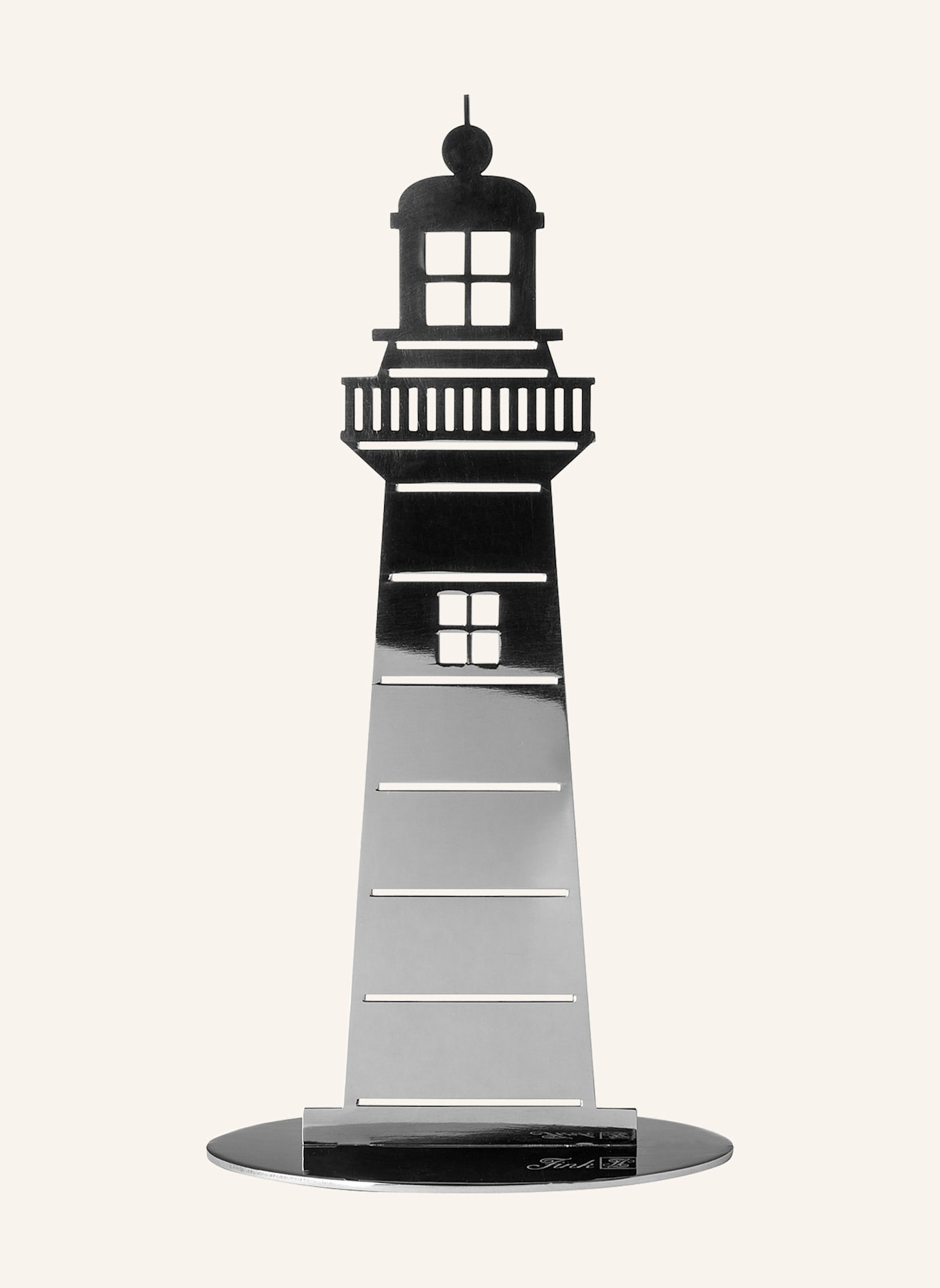 Fink Deko-Leuchtturm LIGHTHOUSE: SILBER