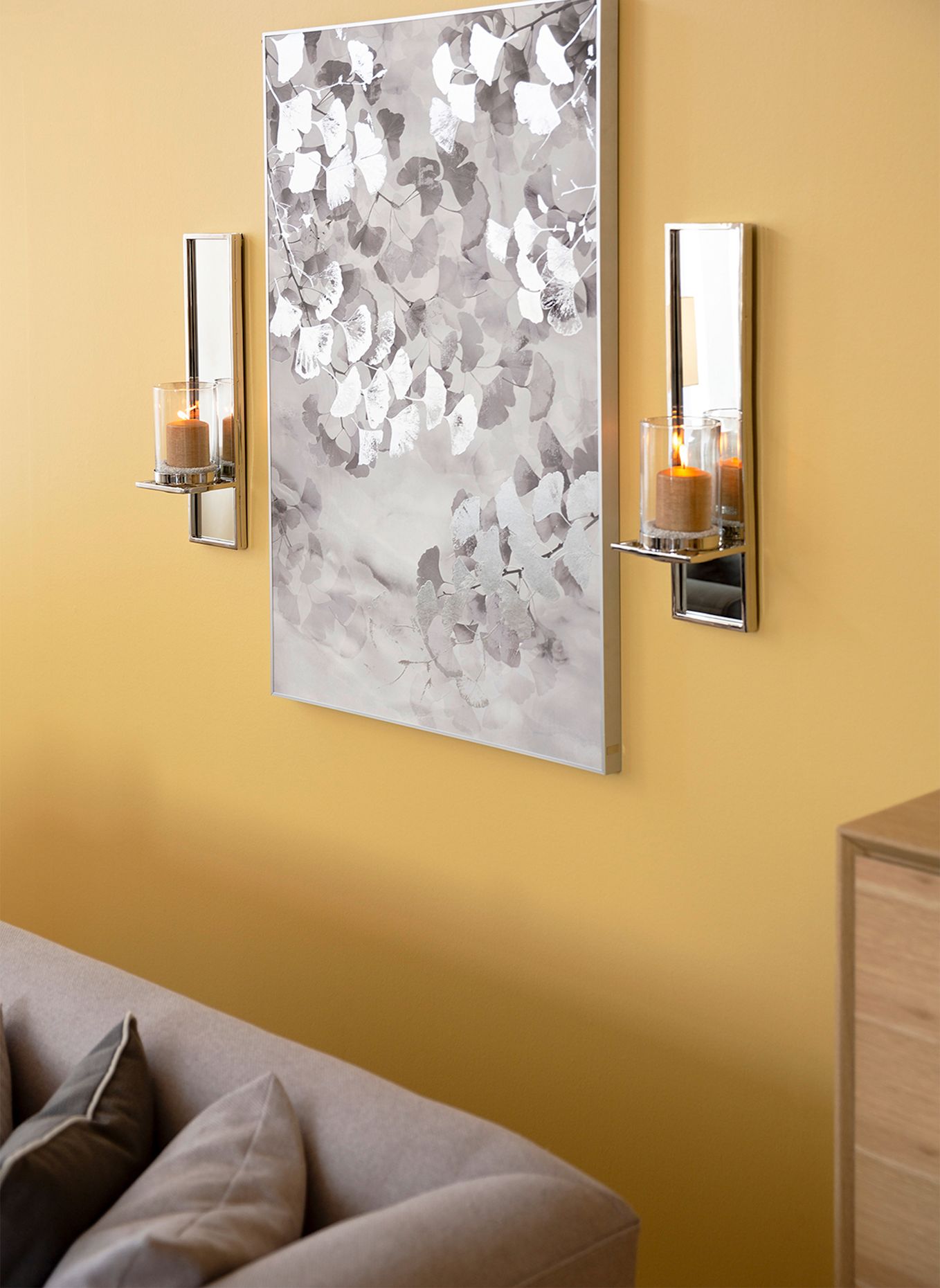 Fink Wanddekoration DORICA: SILBER