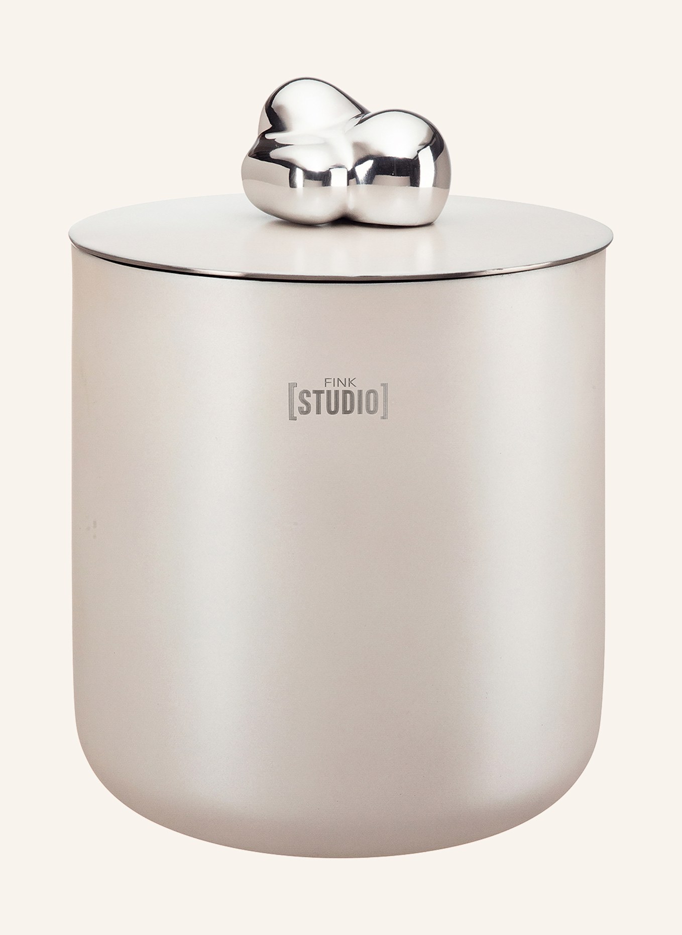 Fink Studio Eiswürfeleimer SPACE PEARL: SILBER/ CREME