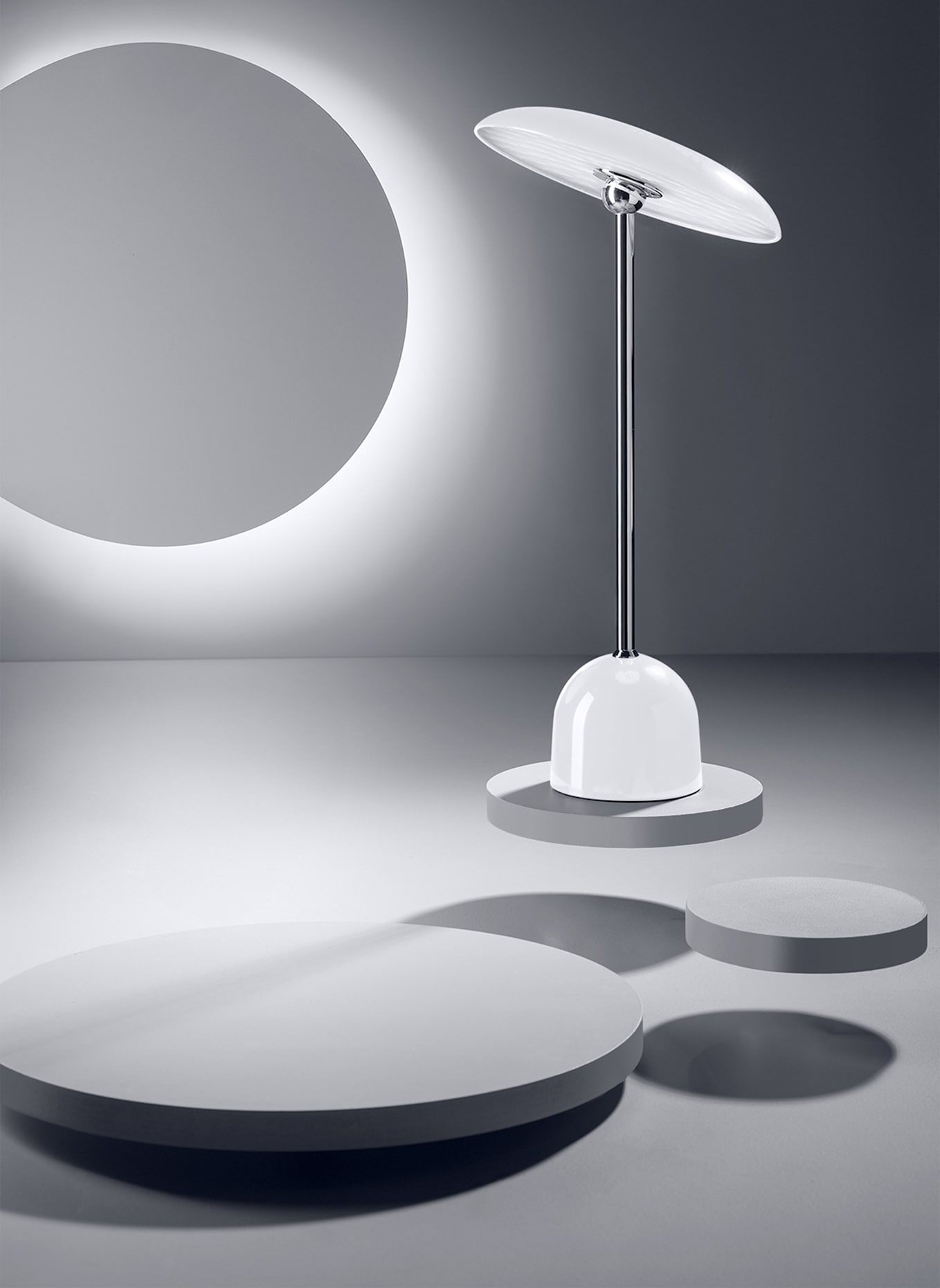 Fink Studio Tischleuchte LED FLASH LIGHT: WEISS