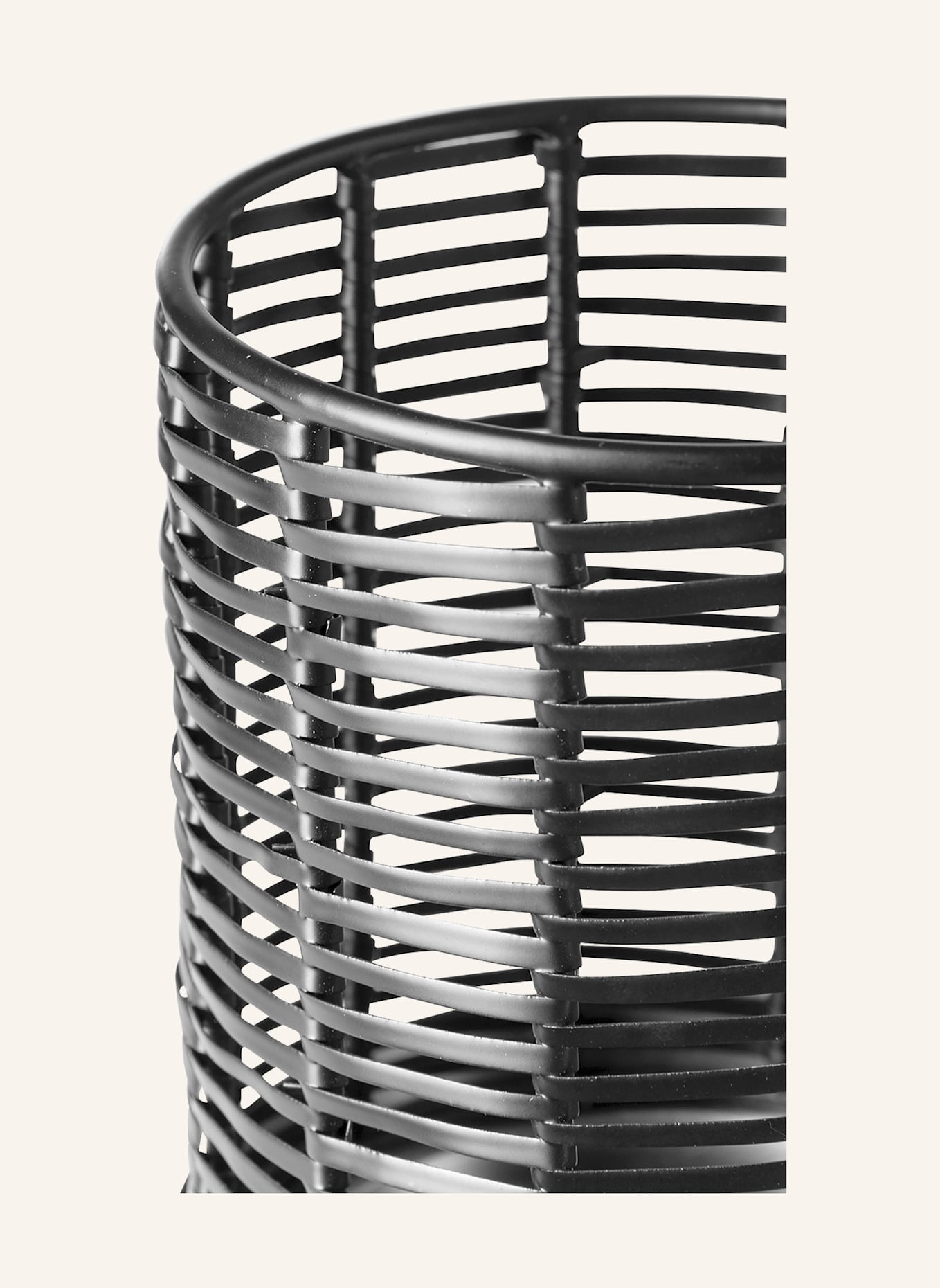 Fink Windlicht ohne Glas FLAVIO: SCHWARZ/ SILBER