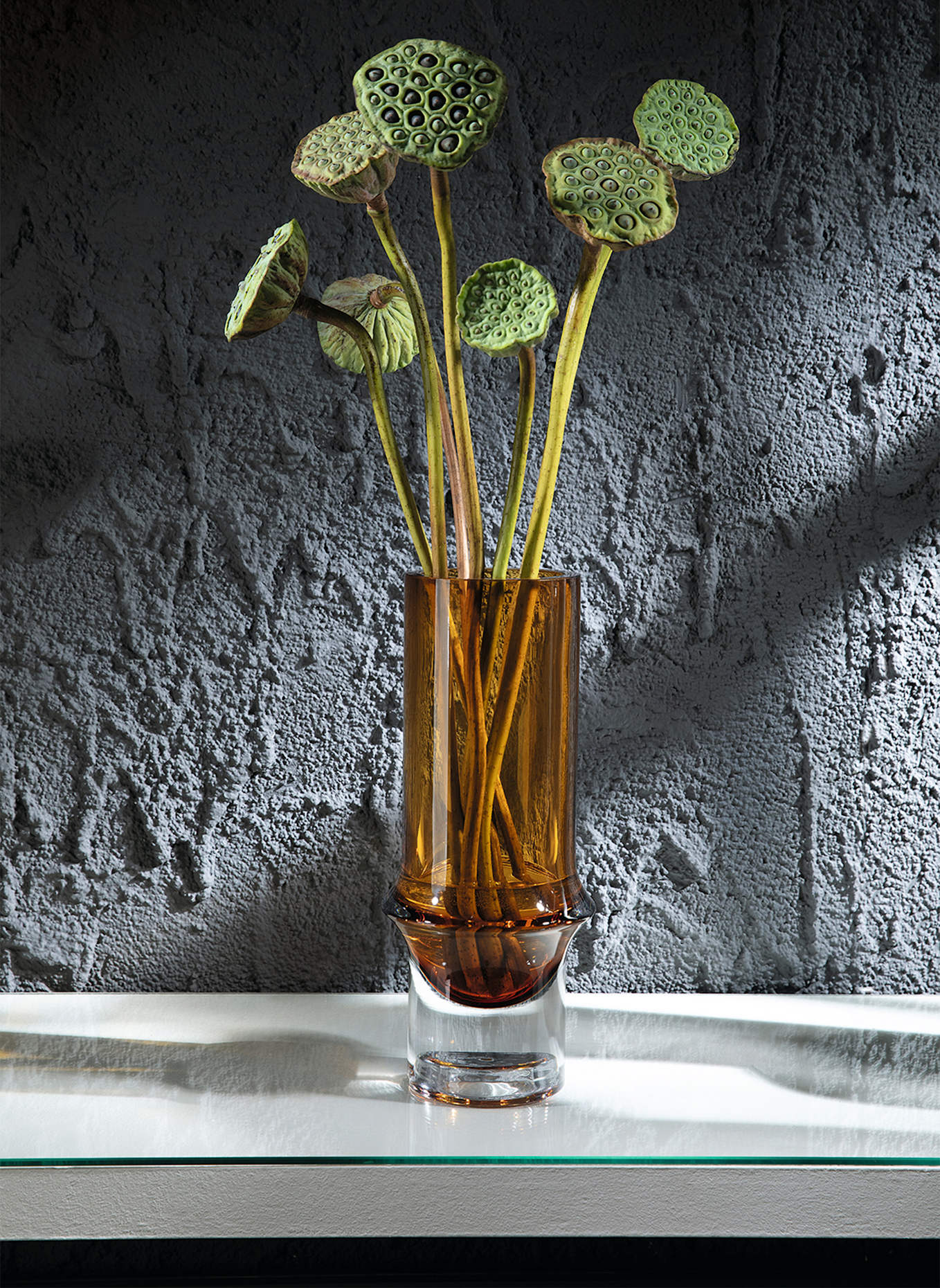 Fink Glasvase GLENDA: GELB