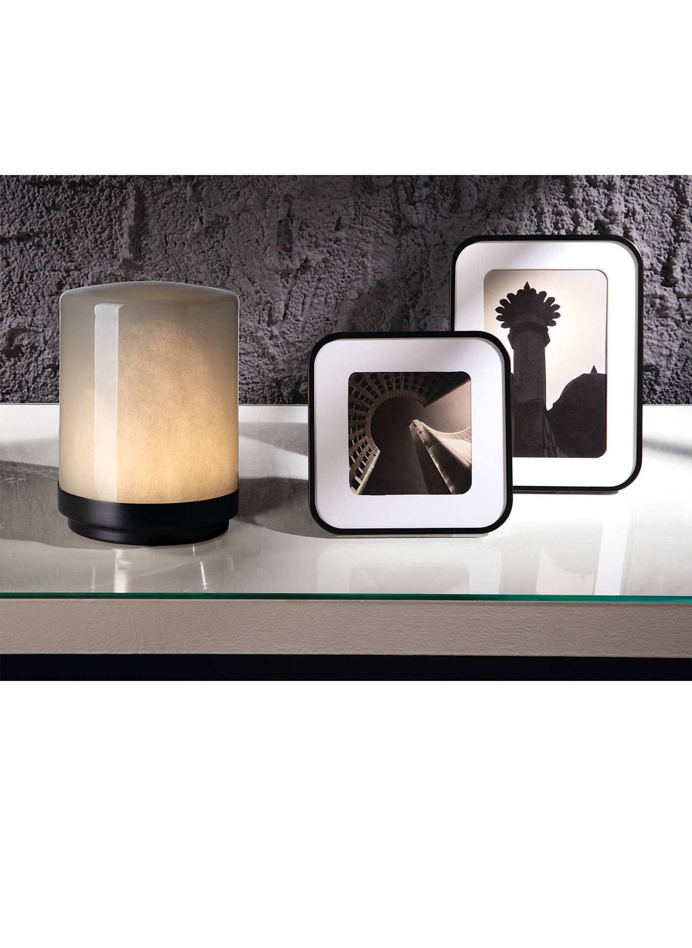 Fink LED Leuchte HELIOS: BRAUN/ GRAU/ WEISS