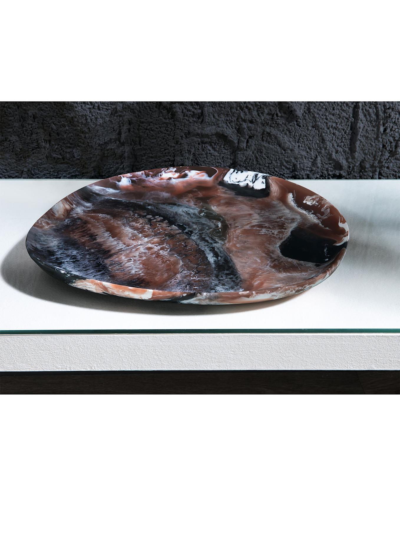 Fink Tablett ESPRESSO: BRAUN/ WEISS