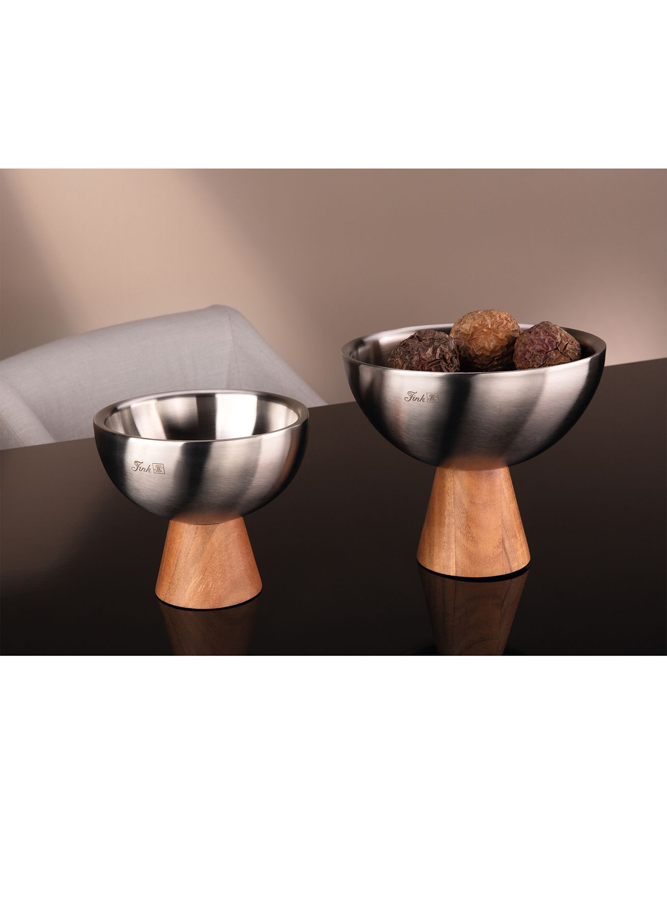 Fink Schale auf Fuß ROMA: SILBER