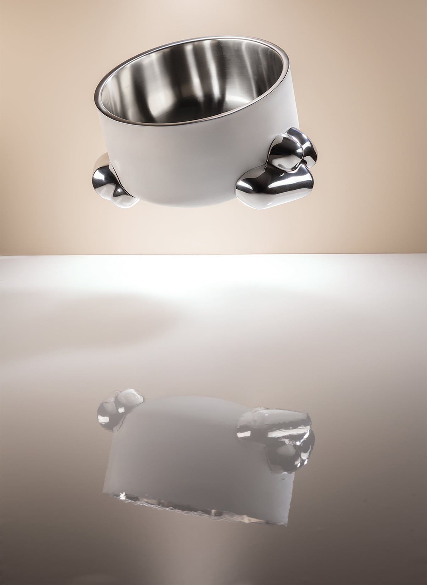 Fink Studio Punchbowl SPACE PEARL: SILBER/ CREME