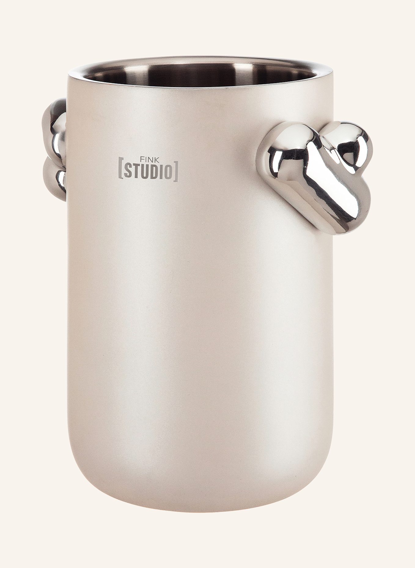 Fink Studio Weinkühler SPACE PEARL: SILBER/ CREME