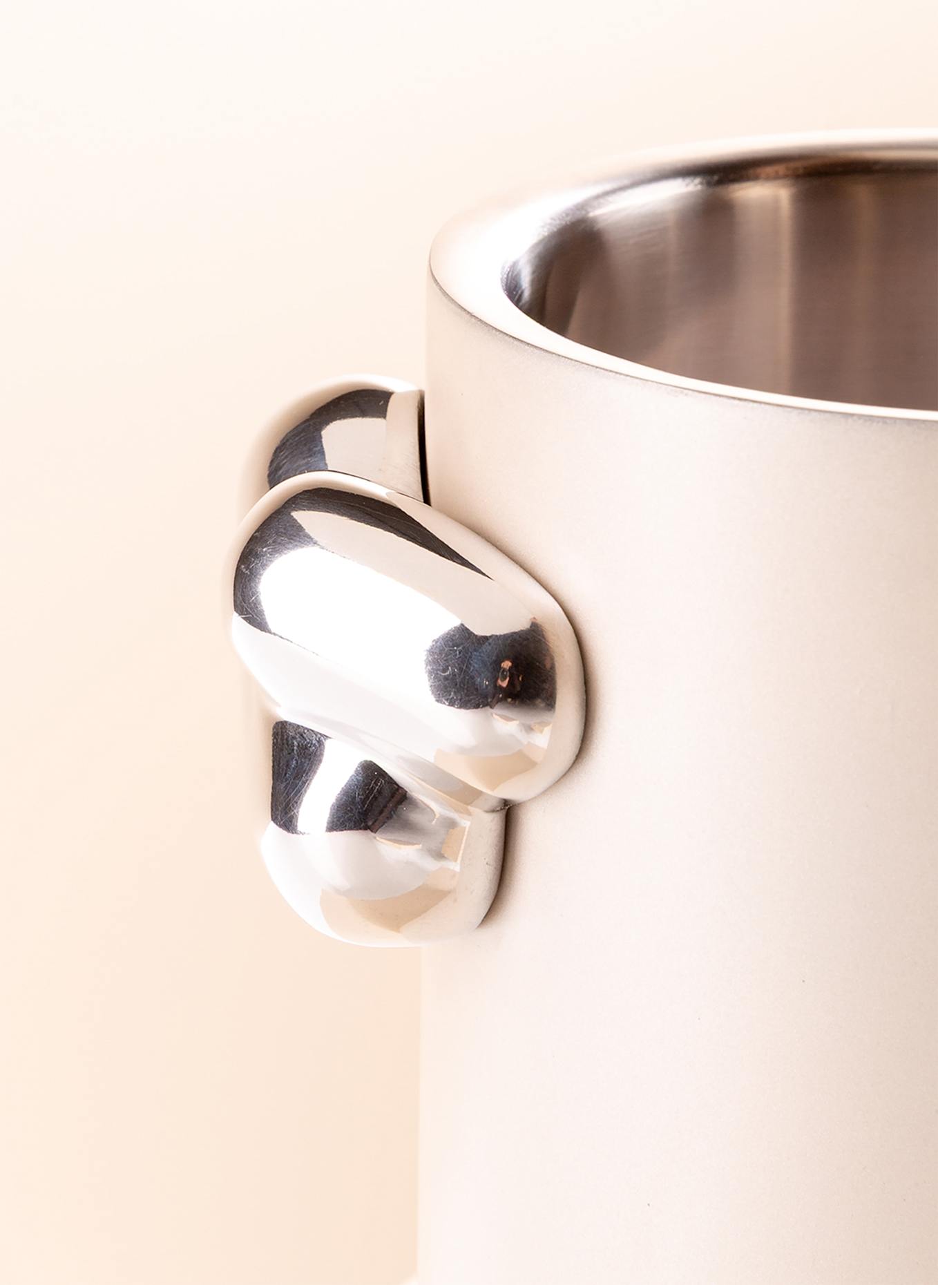 Fink Studio Weinkühler SPACE PEARL: SILBER/ CREME