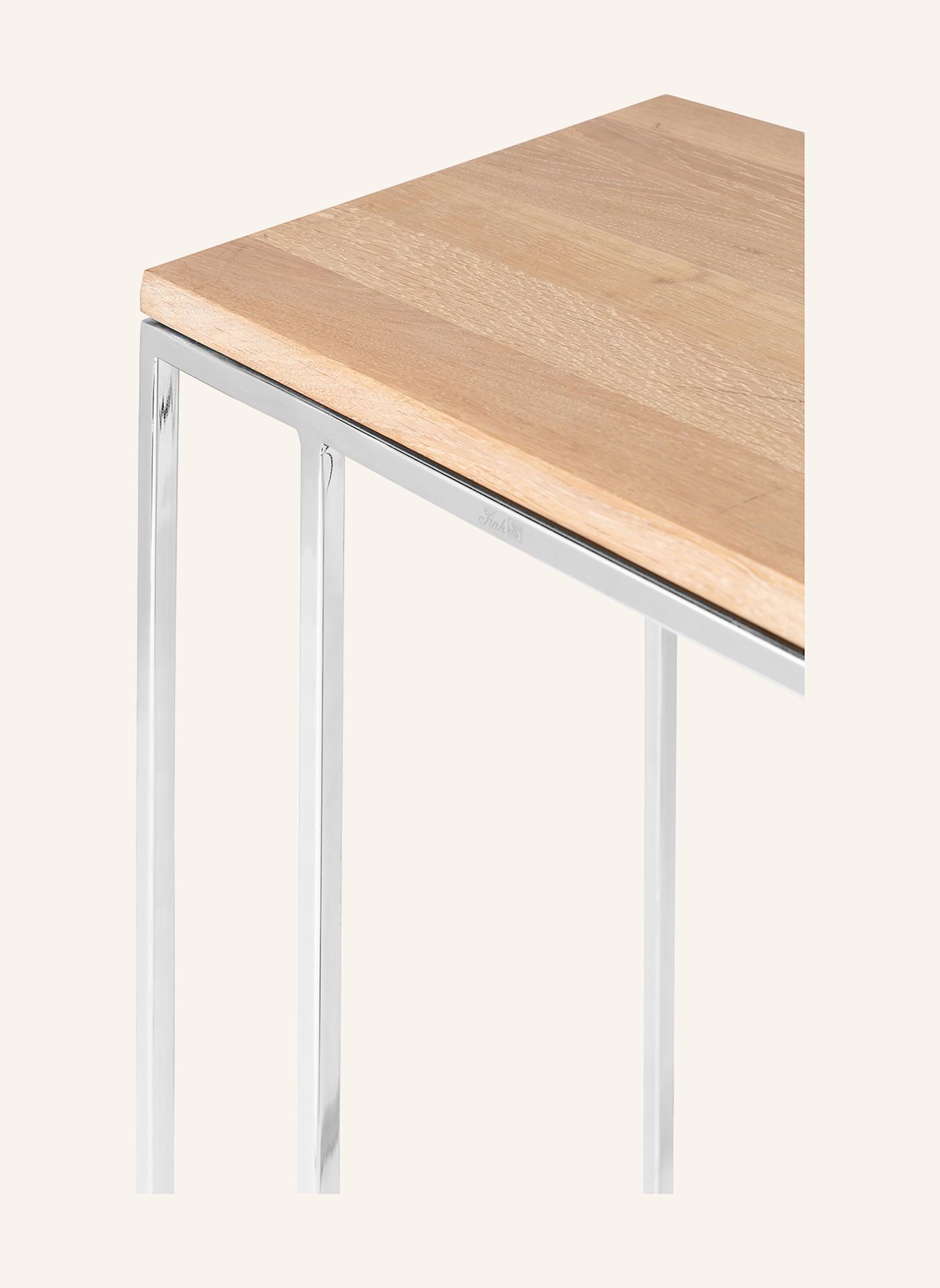 Fink Beistelltisch PIERRE: SILBER