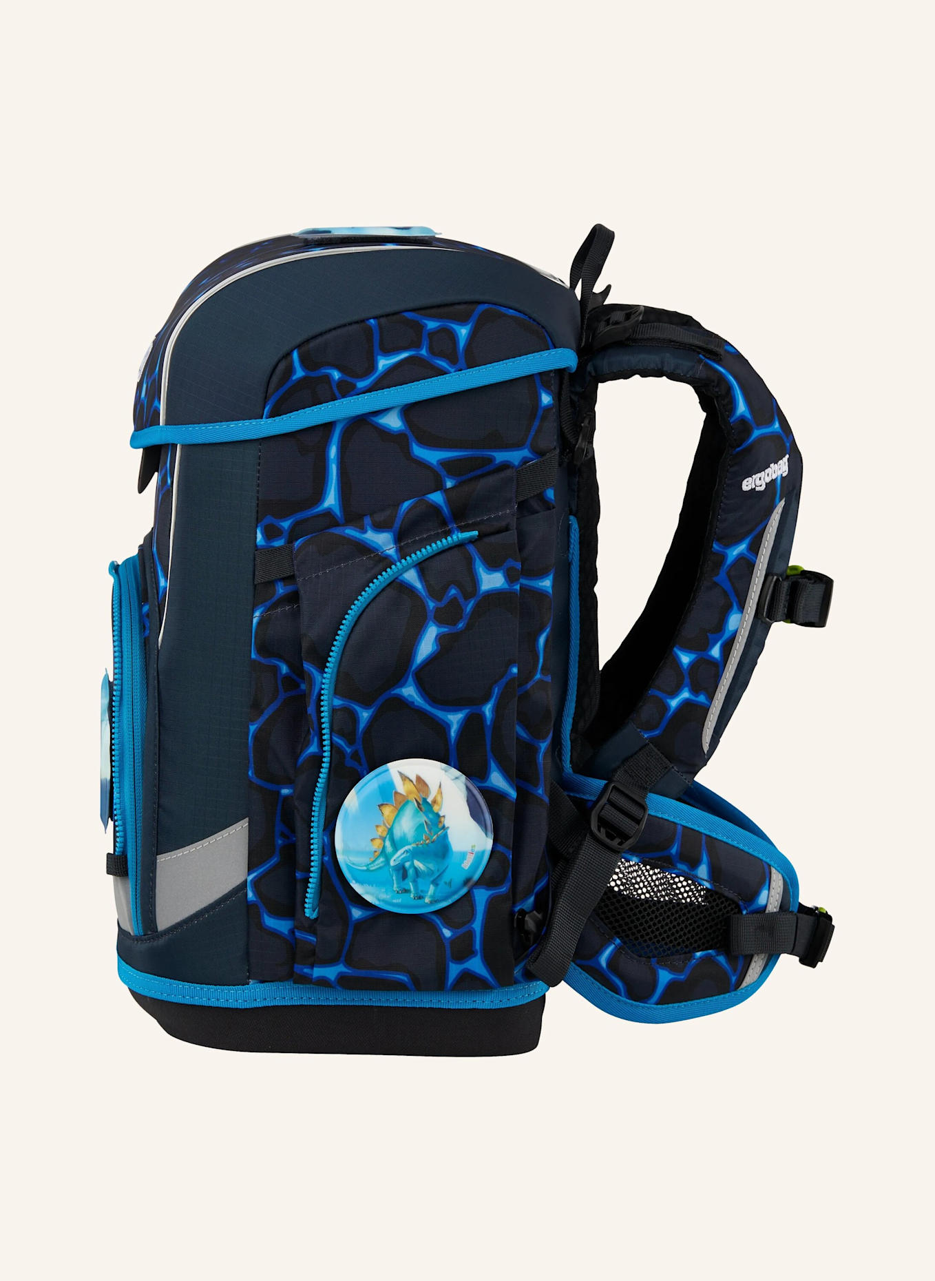 ergobag Schulranzen-Set CUBO LIGHT SET: HELLBLAU/ BLAU