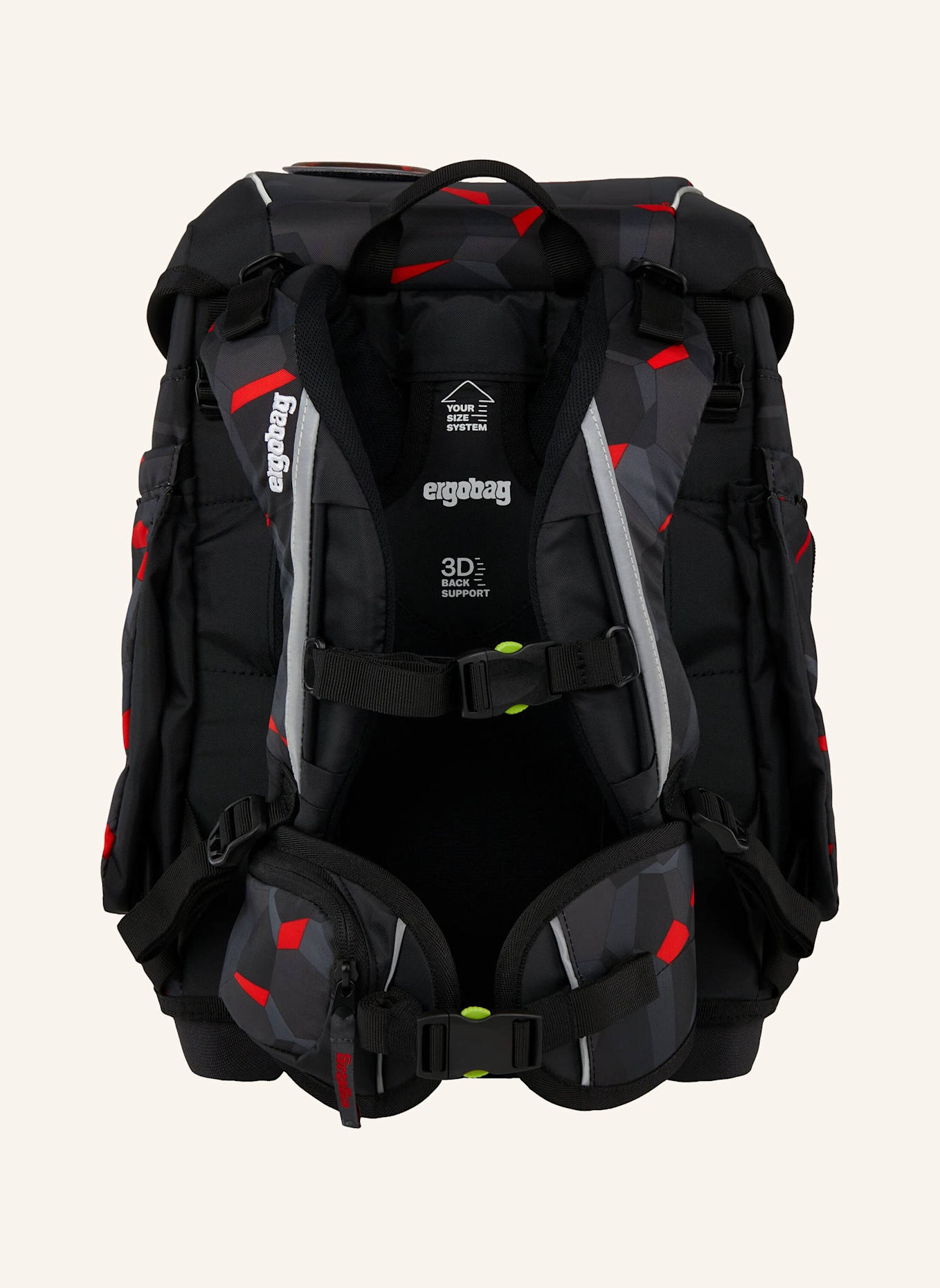 ergobag Schulranzen-Set CUBO SET: GRAU