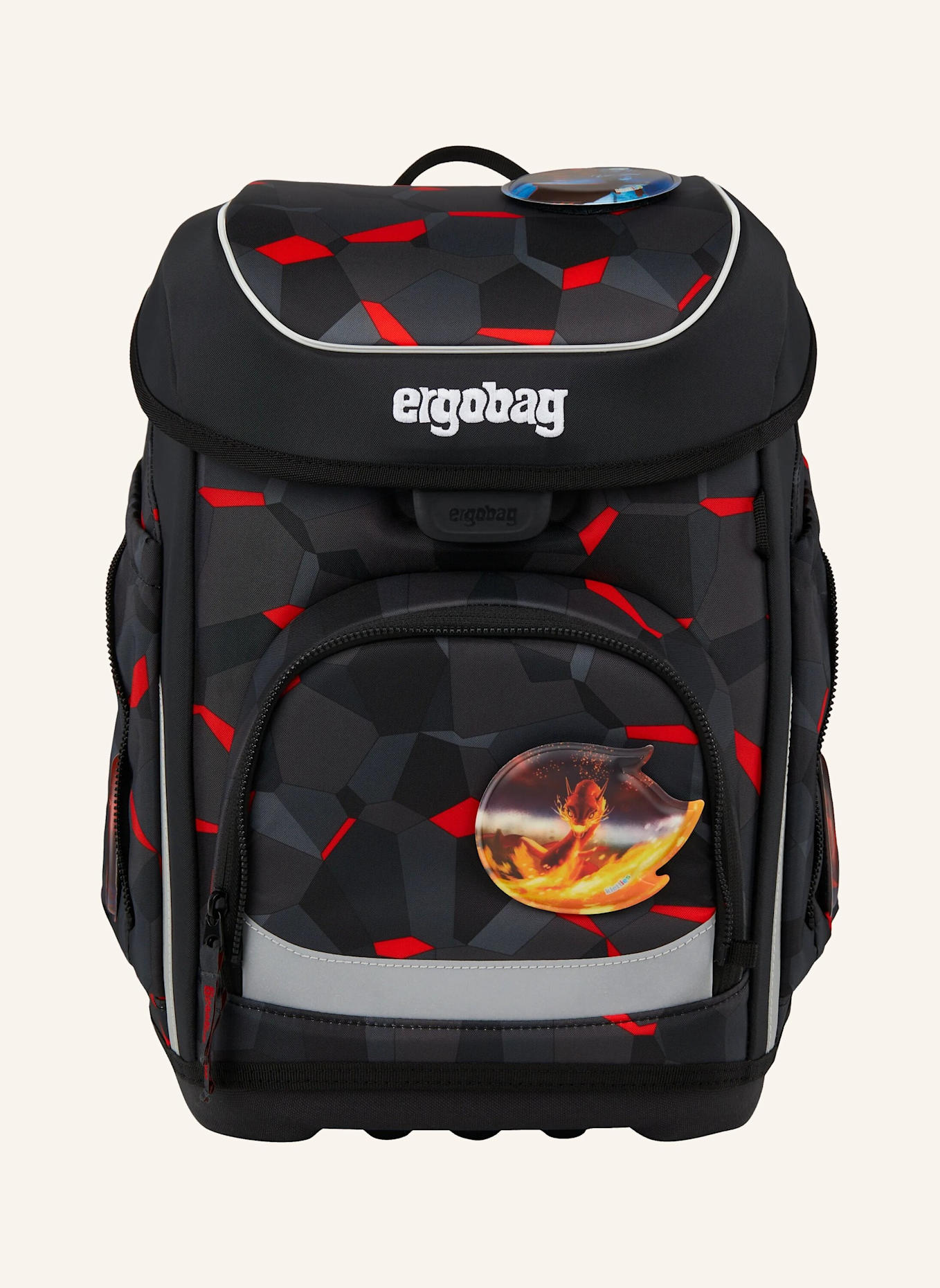 ergobag Schulranzen-Set CUBO SET: GRAU