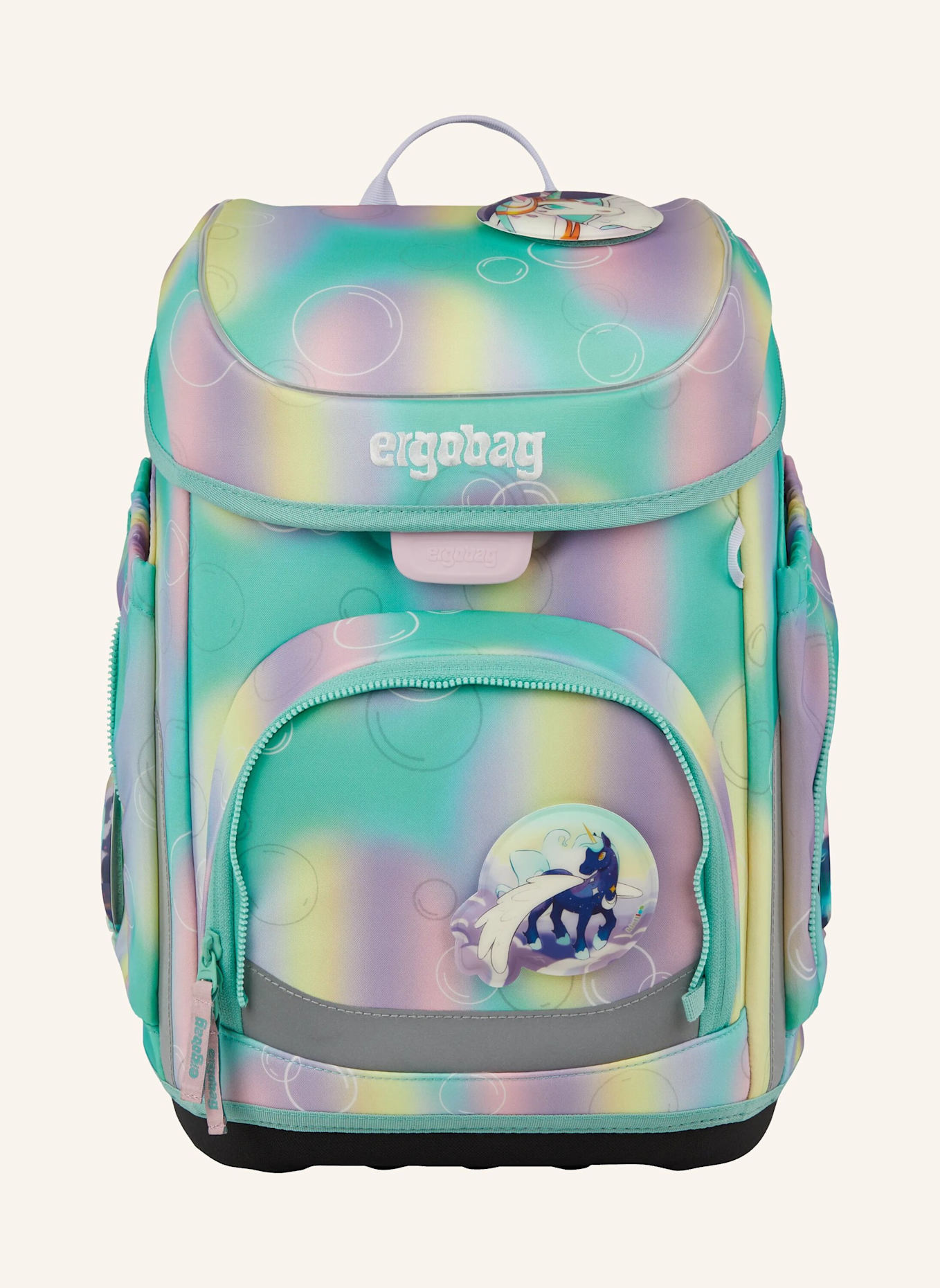 ergobag Schulranzen-Set CUBO SET: MINT/ HELLGRÜN