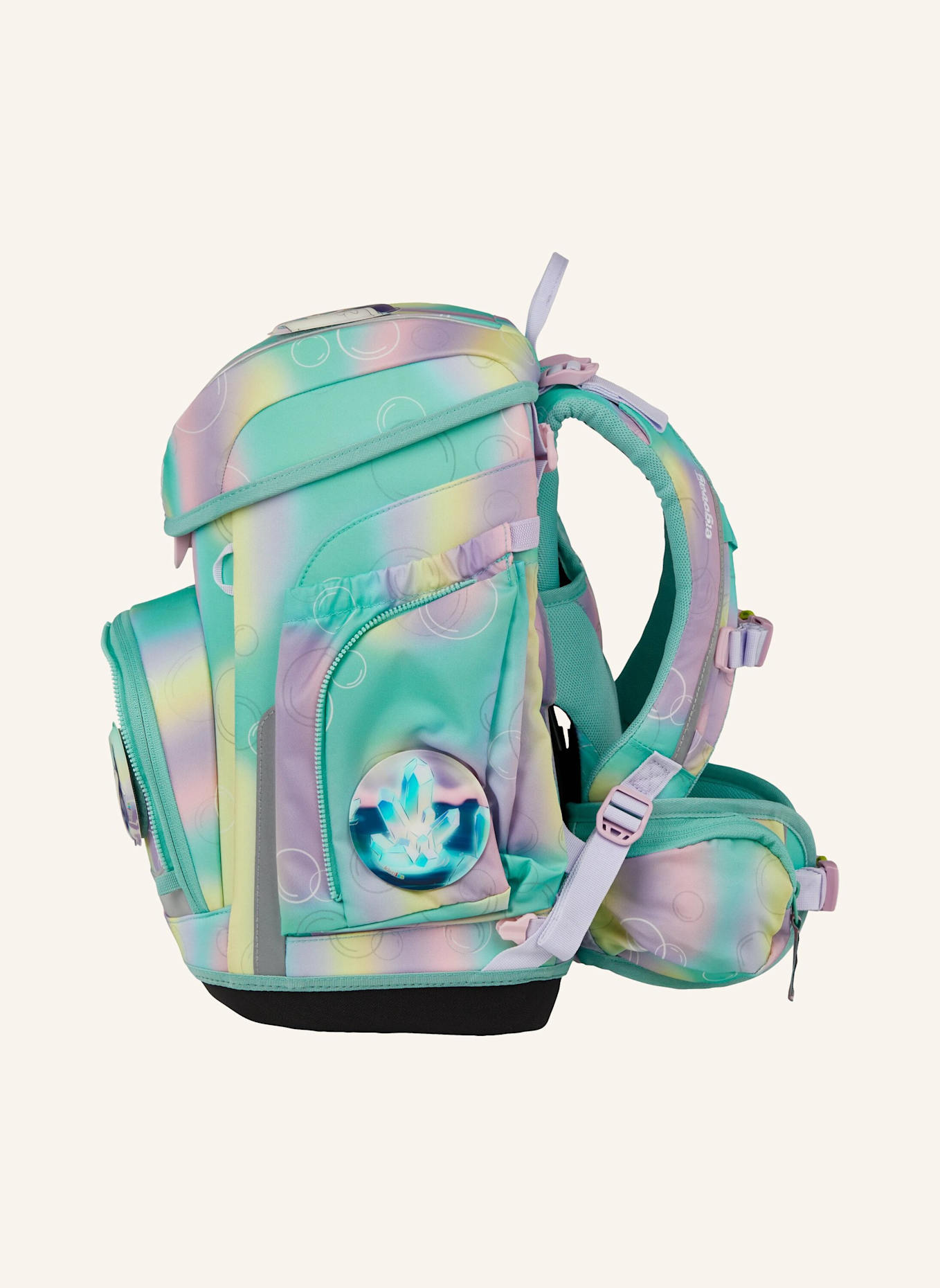 ergobag Schulranzen-Set CUBO SET: MINT/ HELLGRÜN
