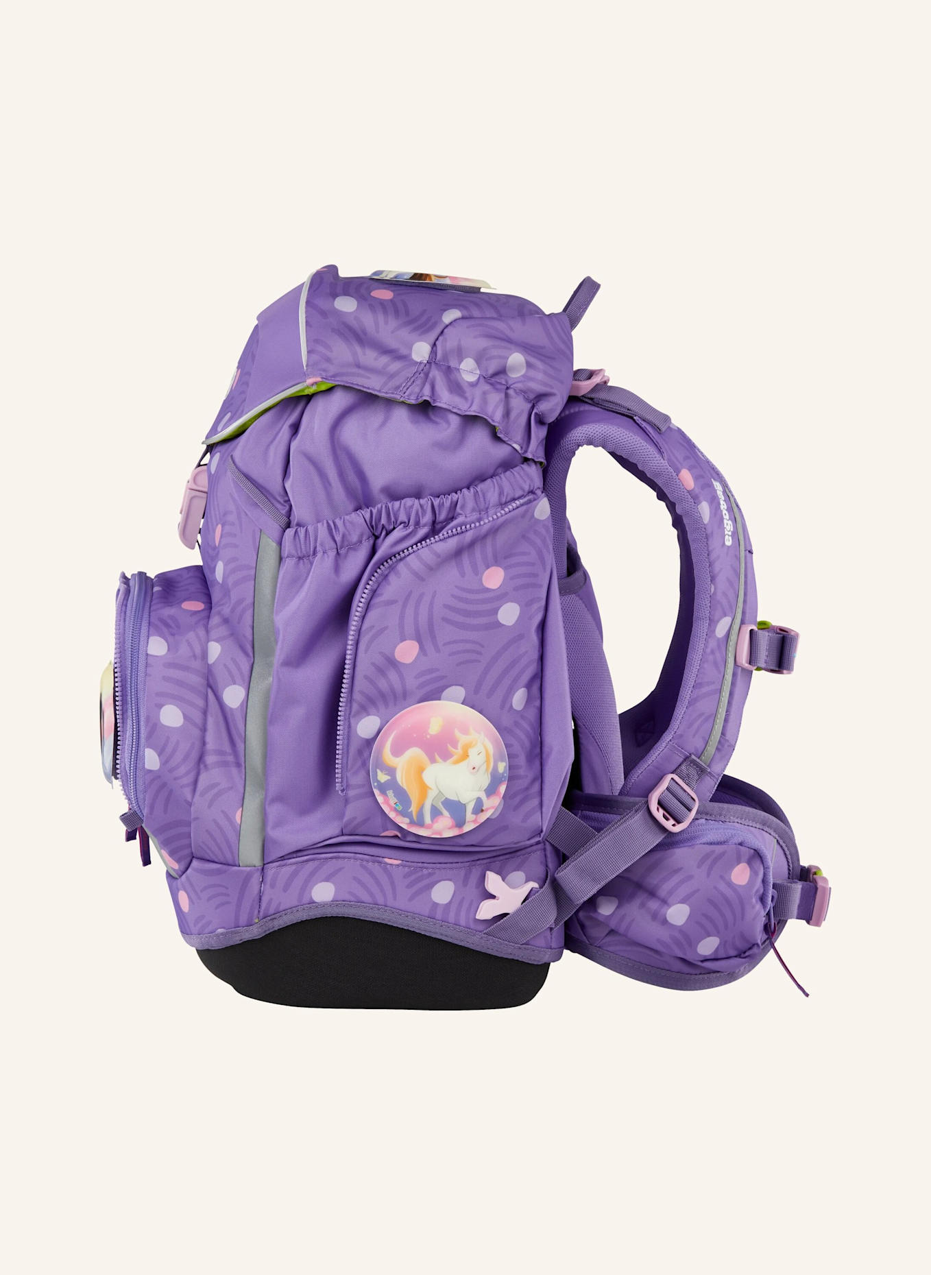 ergobag Schulranzen-Set PACK SET: LILA/ HELLLILA