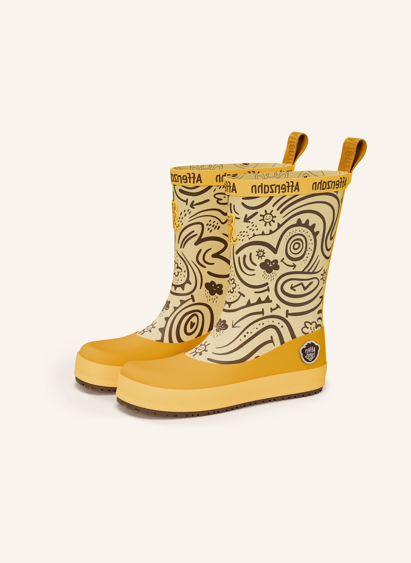 Affenzahn Gummistiefel PLASHY: GELB