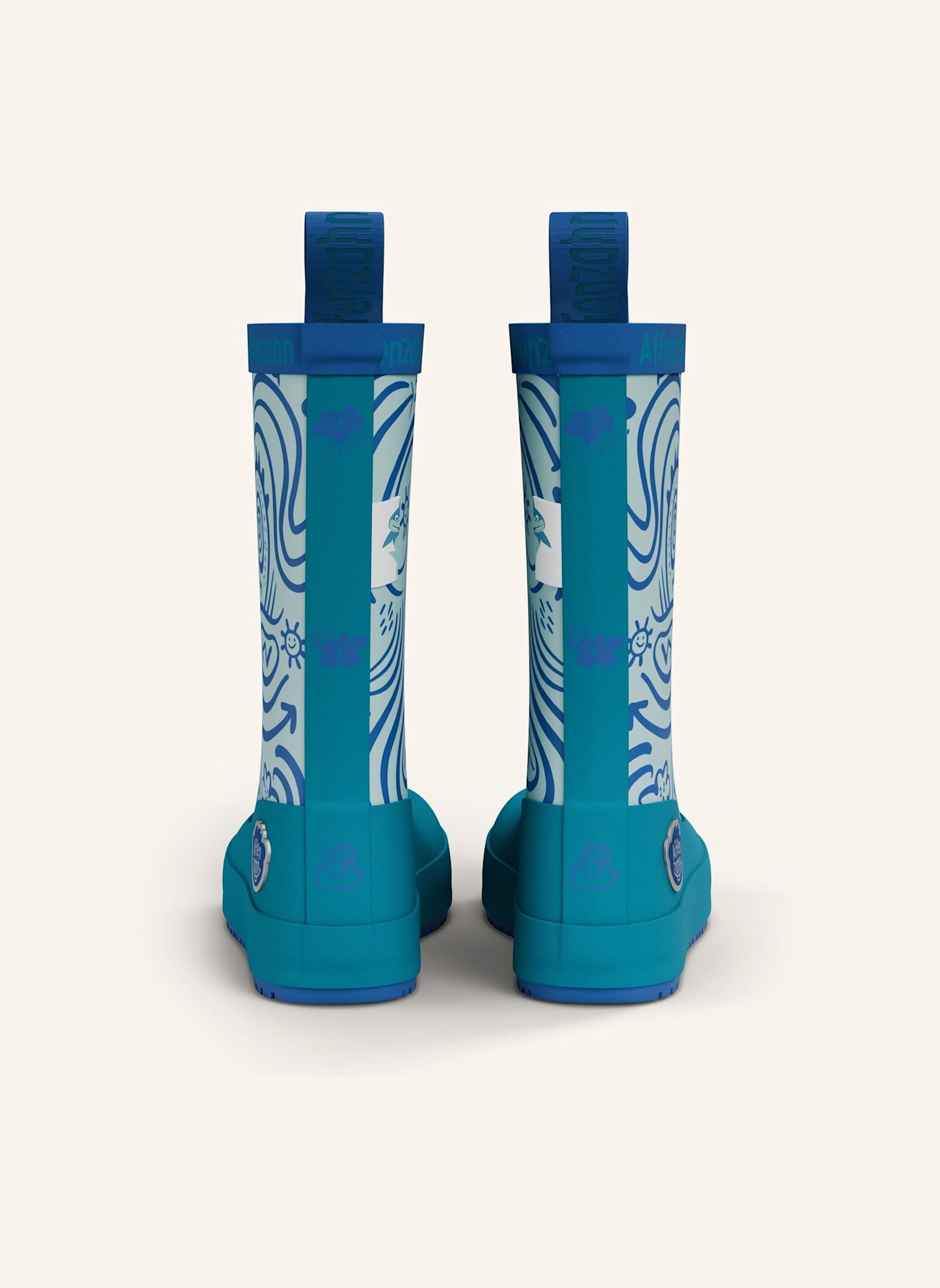 Affenzahn Gummistiefel PLASHY: BLAU