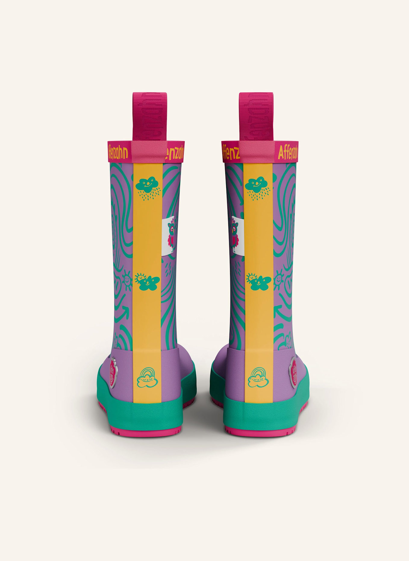 Affenzahn Gummistiefel PLASHY: LILA