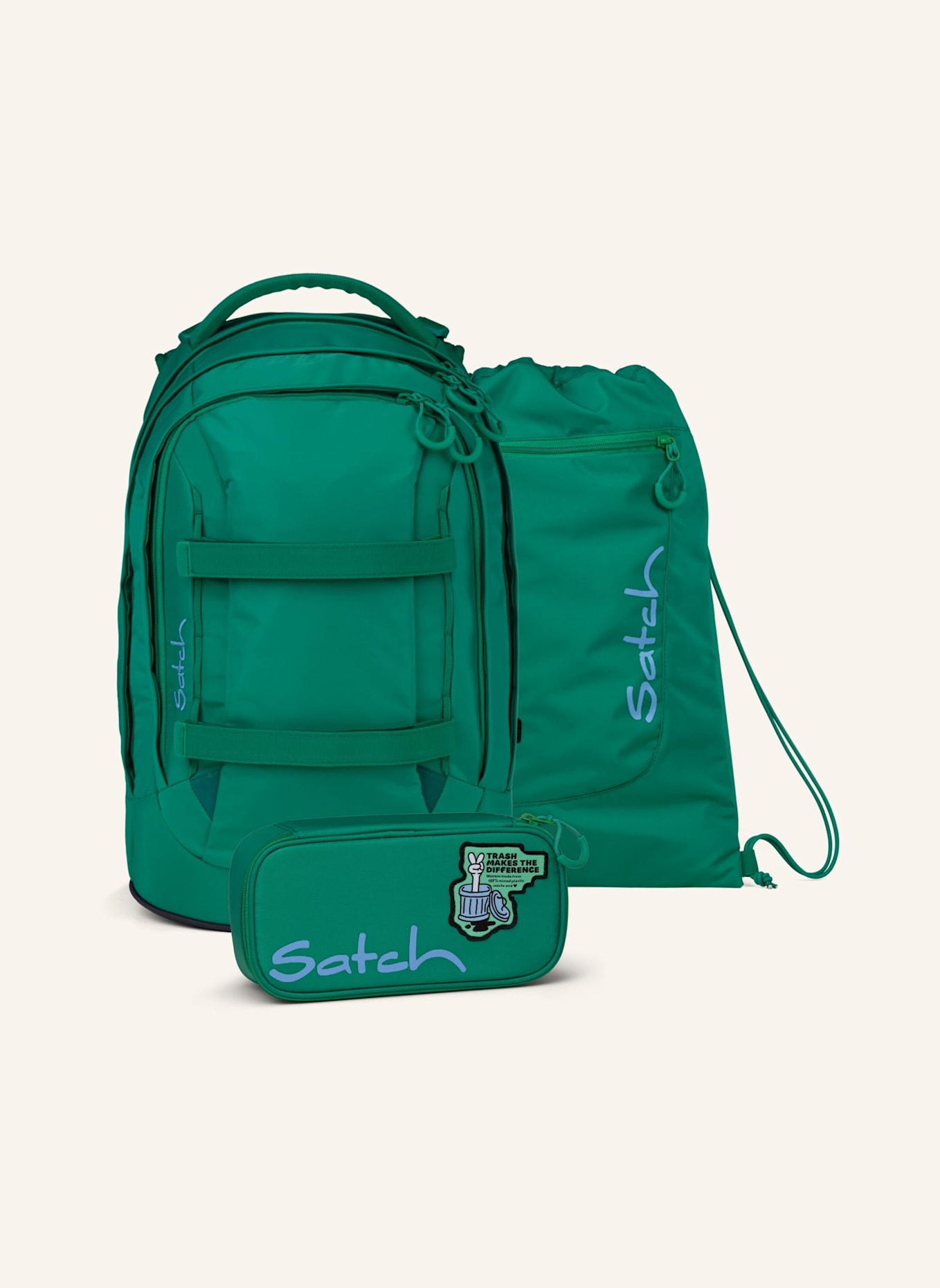 Satch Schulrucksack-Set PACK SET: GRÜN