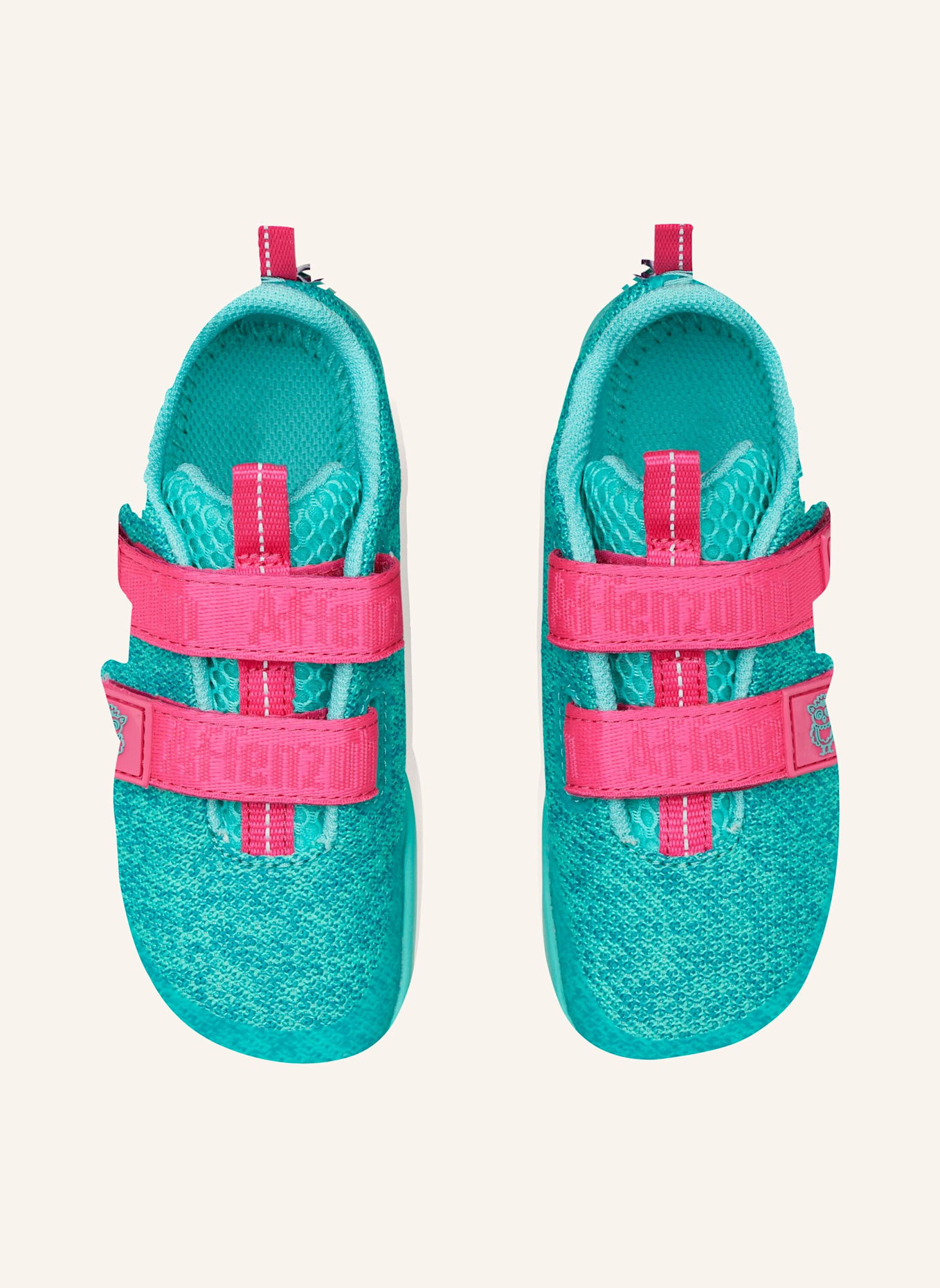 Affenzahn Sneaker KNIT HAPPY: TÜRKIS/ WEISS