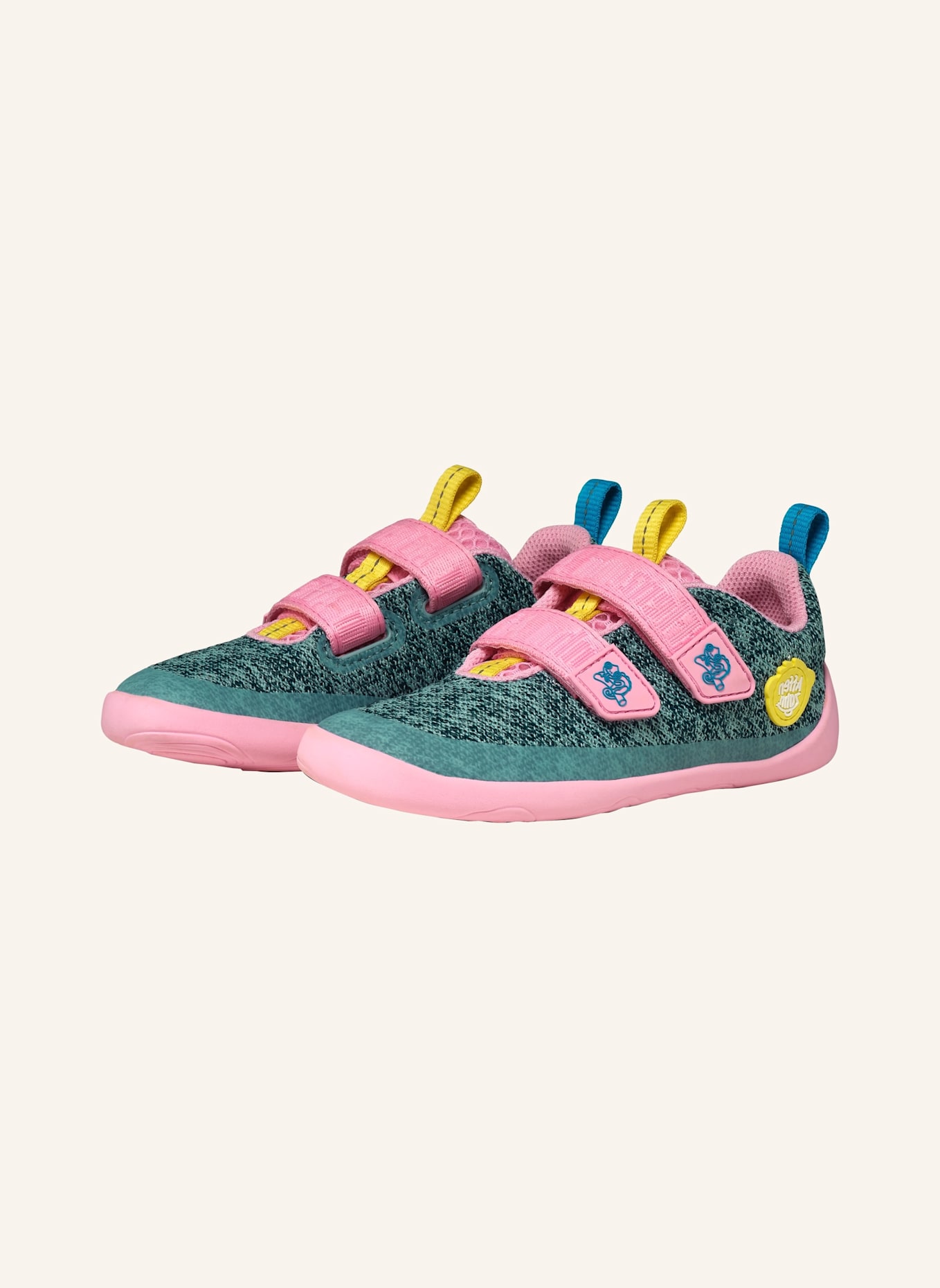 Affenzahn Sneaker KNIT HAPPY: TÜRKIS/ WEISS