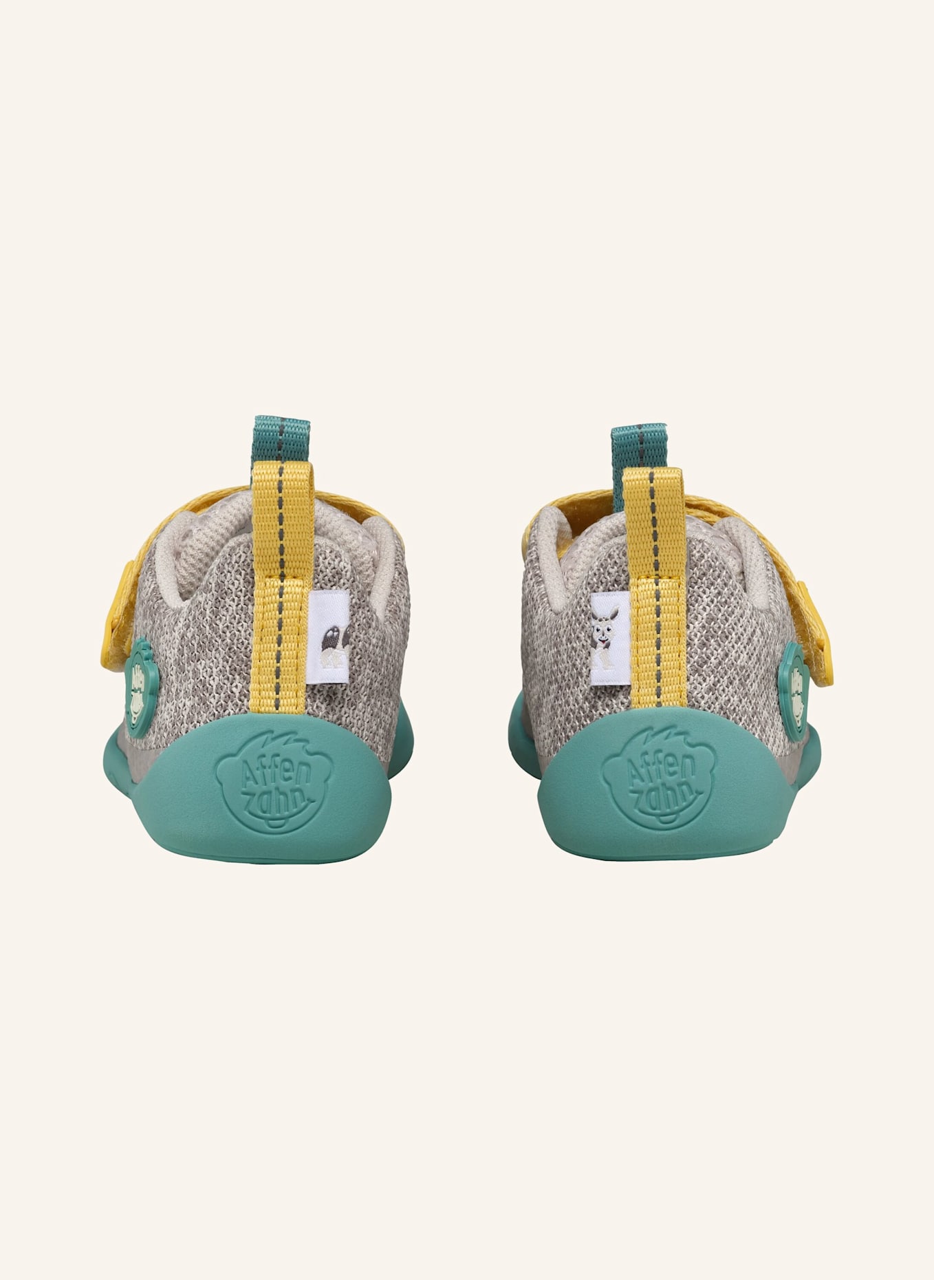Affenzahn Sneaker KNIT HAPPY: HELLGRAU/ GRAU