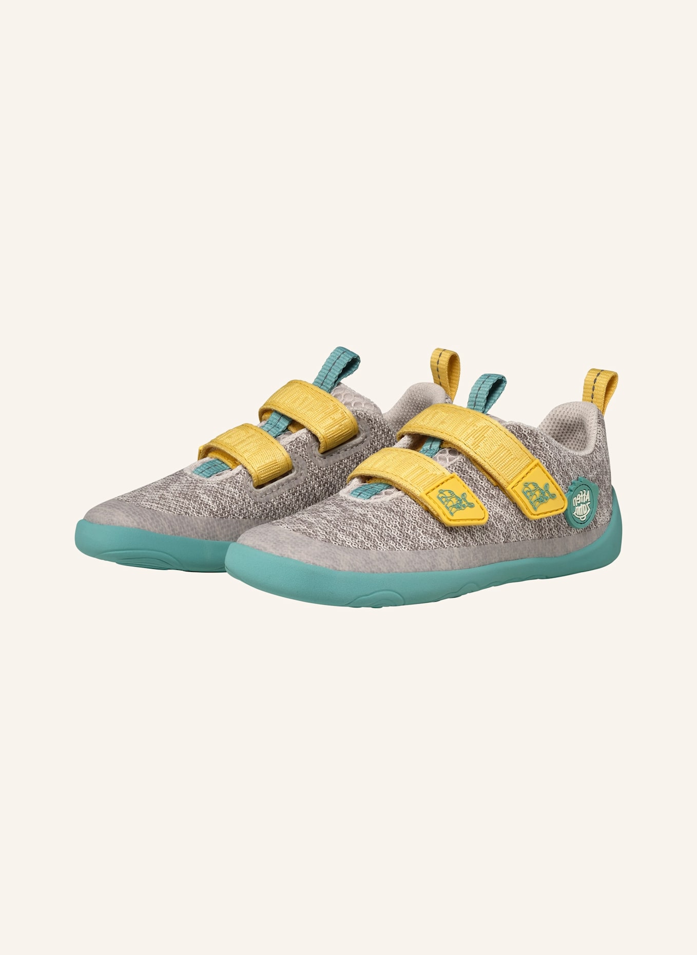 Affenzahn Sneaker KNIT HAPPY: HELLGRAU/ GRAU