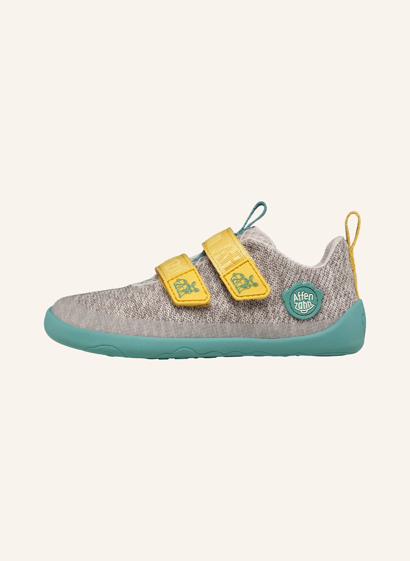Affenzahn Sneaker KNIT HAPPY: HELLGRAU/ GRAU