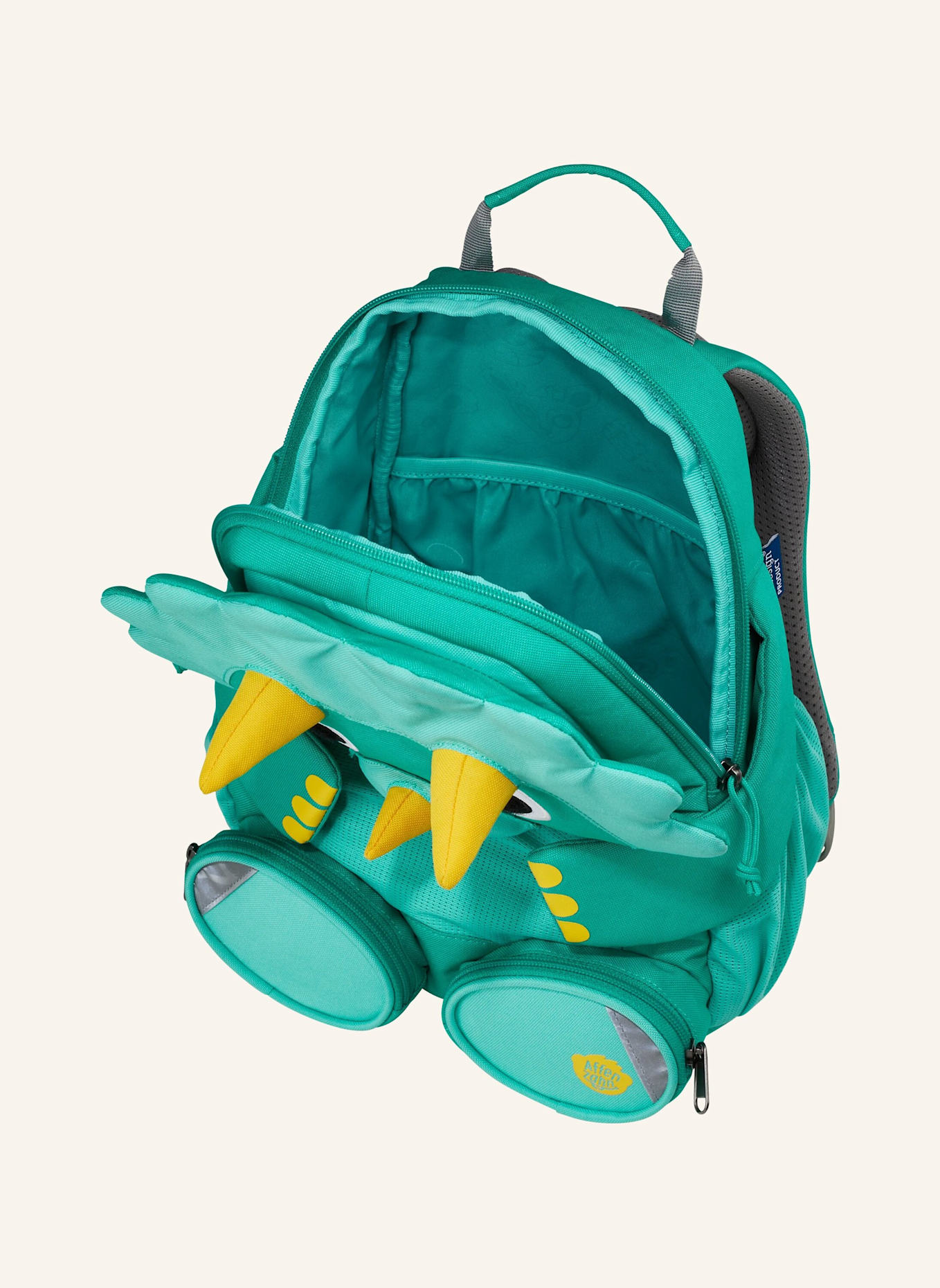 Affenzahn Kinderrucksack GROSSER FREUND: TÜRKIS/ WEISS