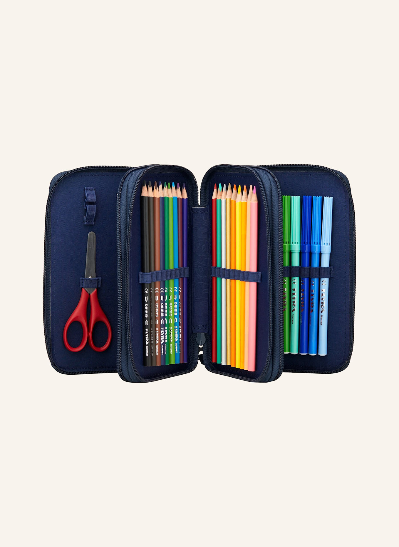 ergobag Federmäppchen MAXI MÄPPCHEN: DUNKELBLAU/ BLAU