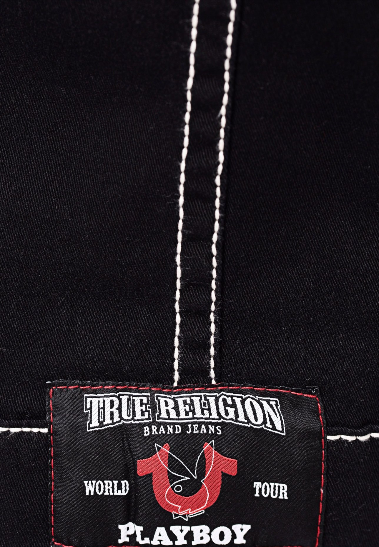 TRUE RELIGION Jeansjacke JIMMY BIG T BUNNY True Religion X Playboy, Farbe: SCHWARZ (Bild 5)