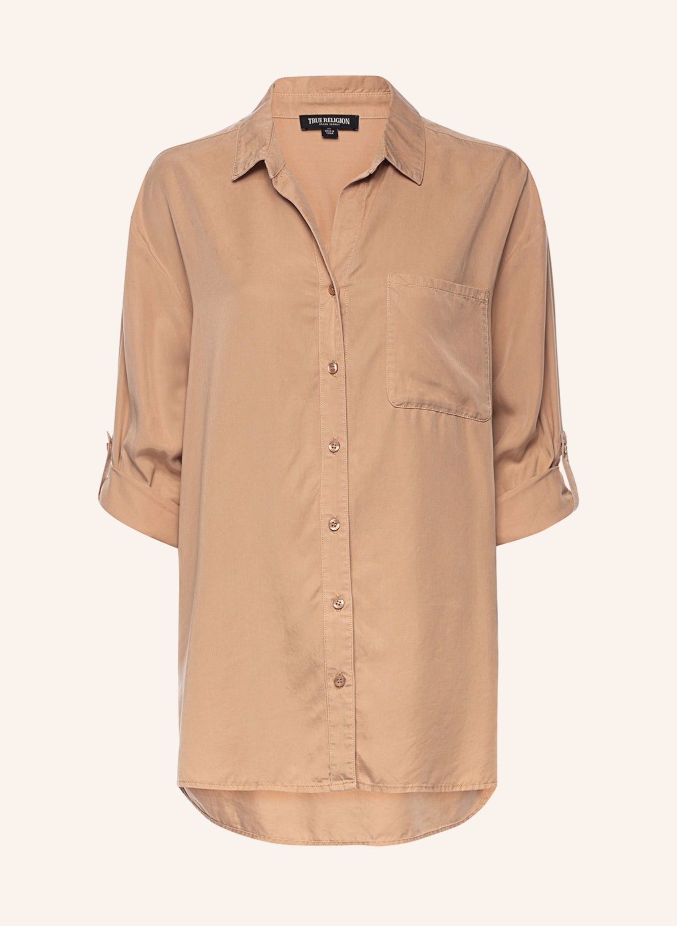 TRUE RELIGION Oversized-Bluse, Farbe: CAMEL (Bild 1)