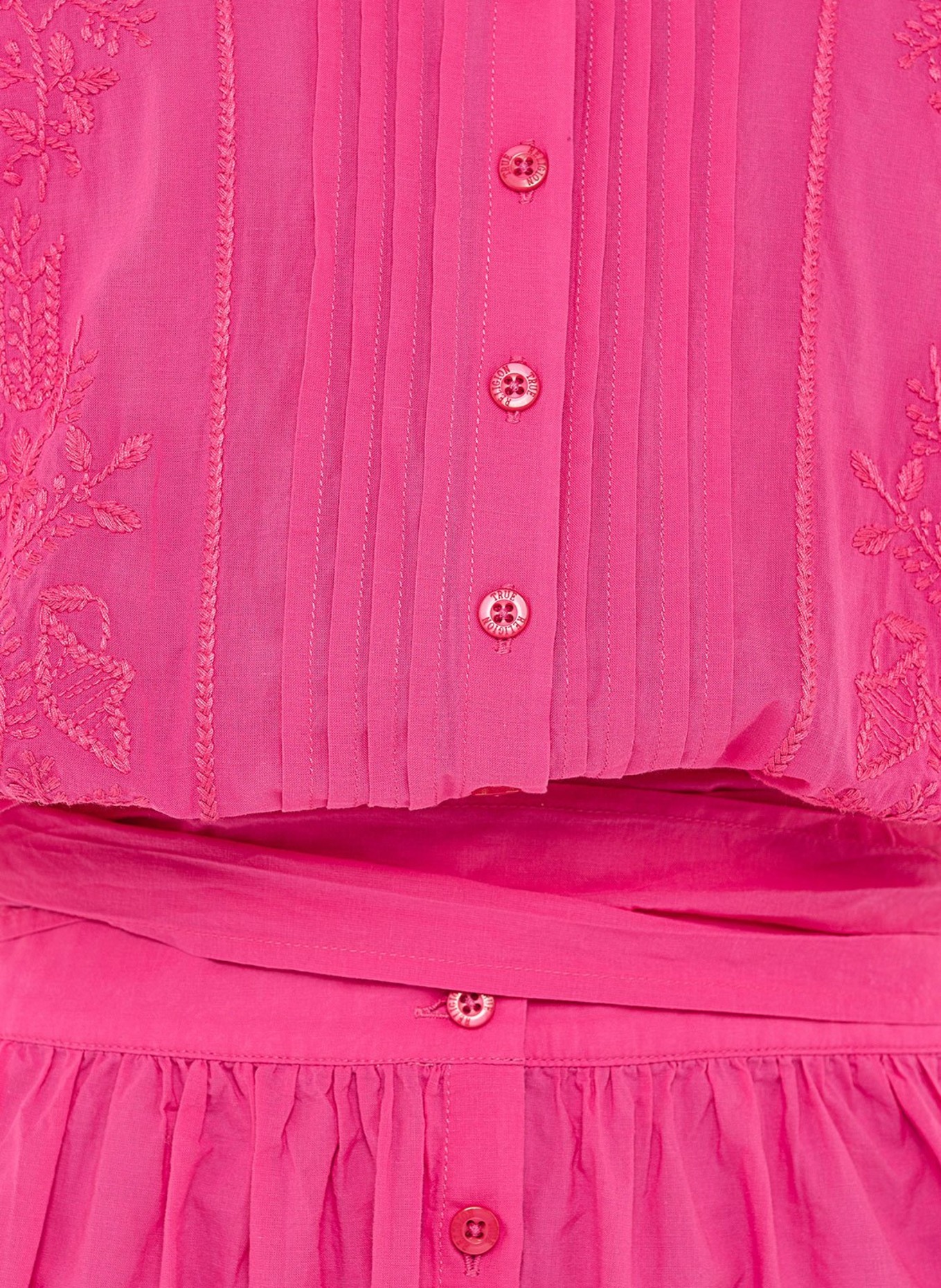 TRUE RELIGION Kleid mit Stickerei, Farbe: PINK/ SCHWARZ/ WEISS (Bild 4)