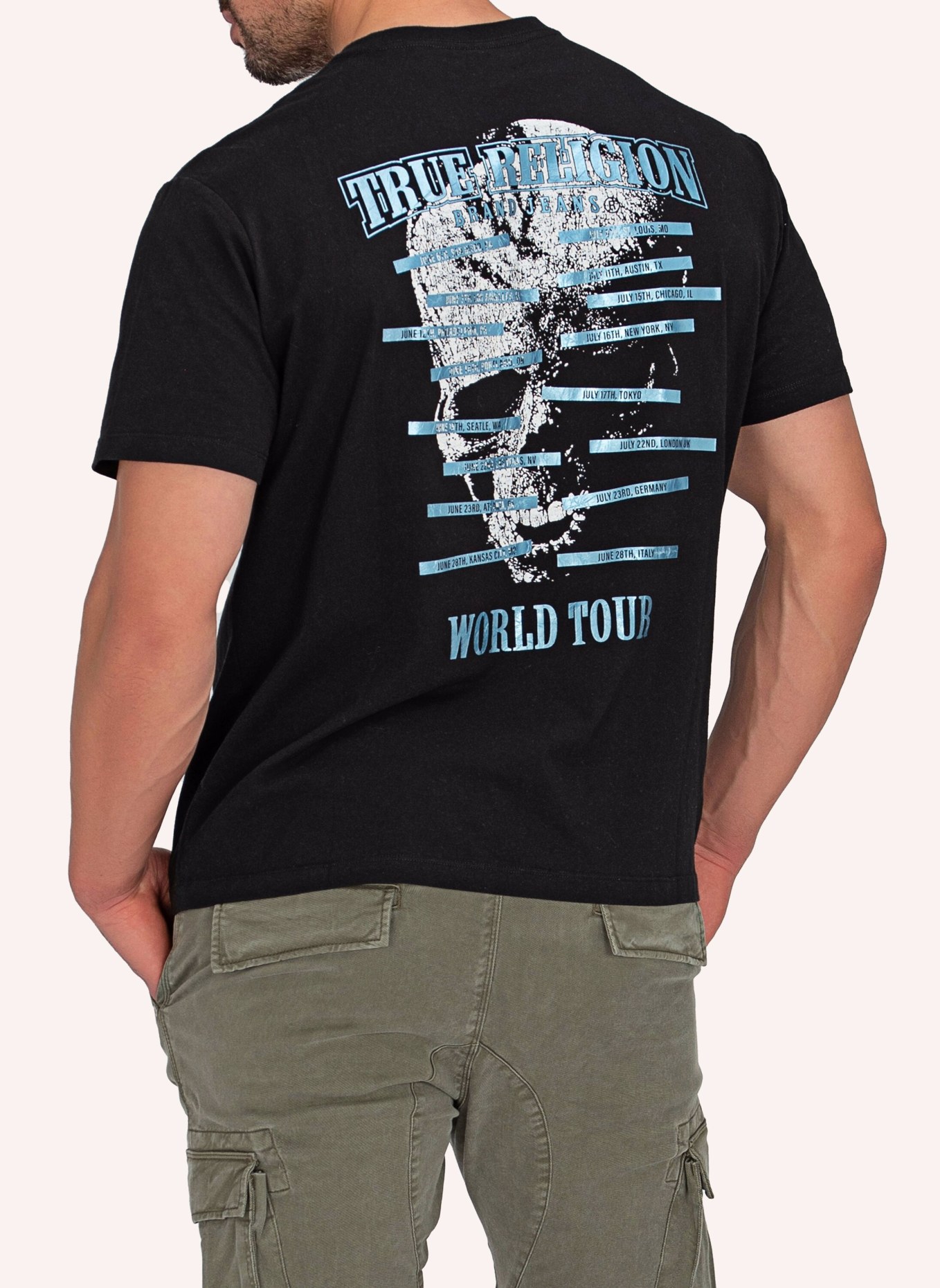 TRUE RELIGION T-Shirt Skull, Farbe: SCHWARZ (Bild 5)