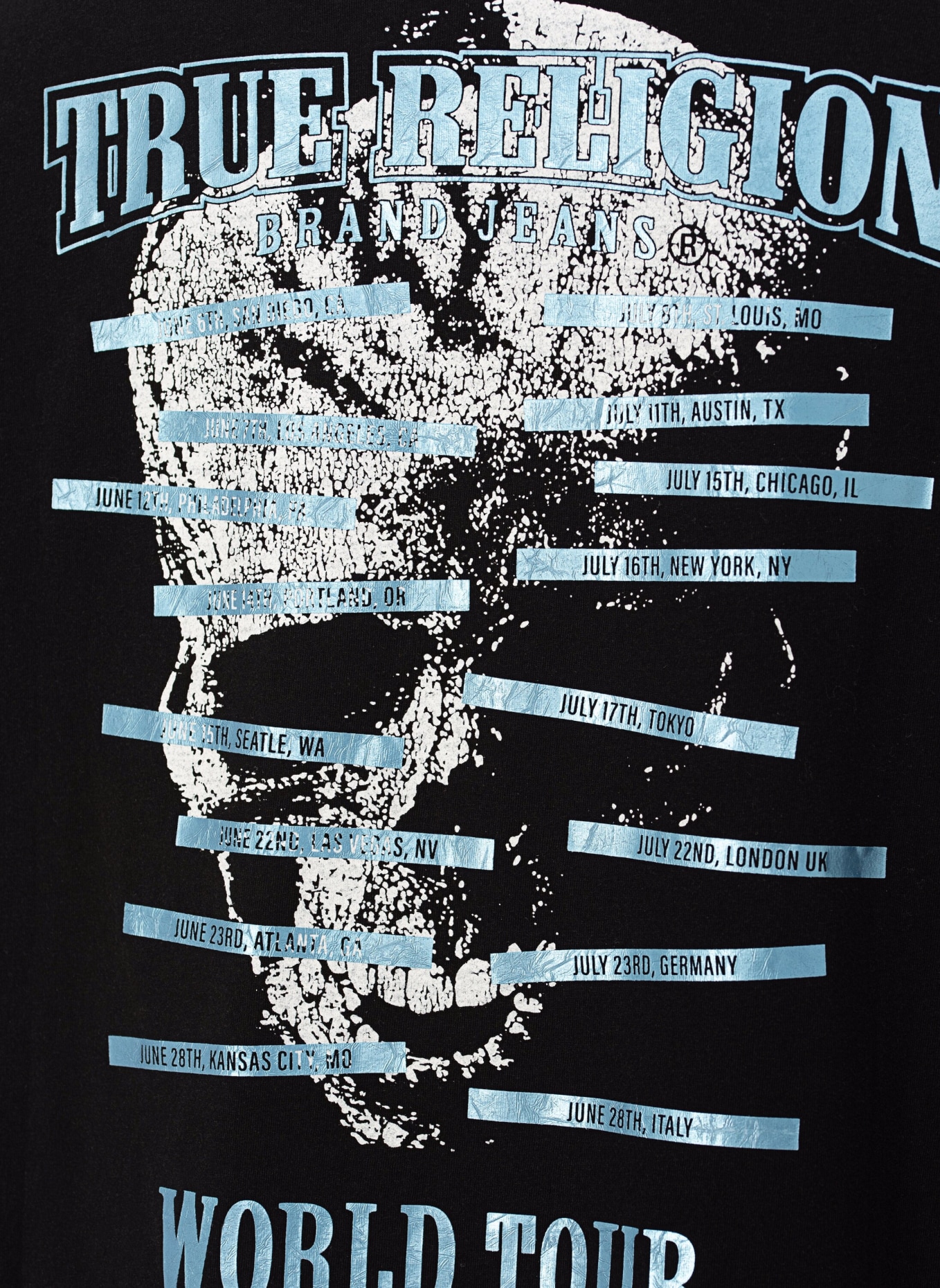 TRUE RELIGION T-Shirt Skull, Farbe: SCHWARZ (Bild 6)