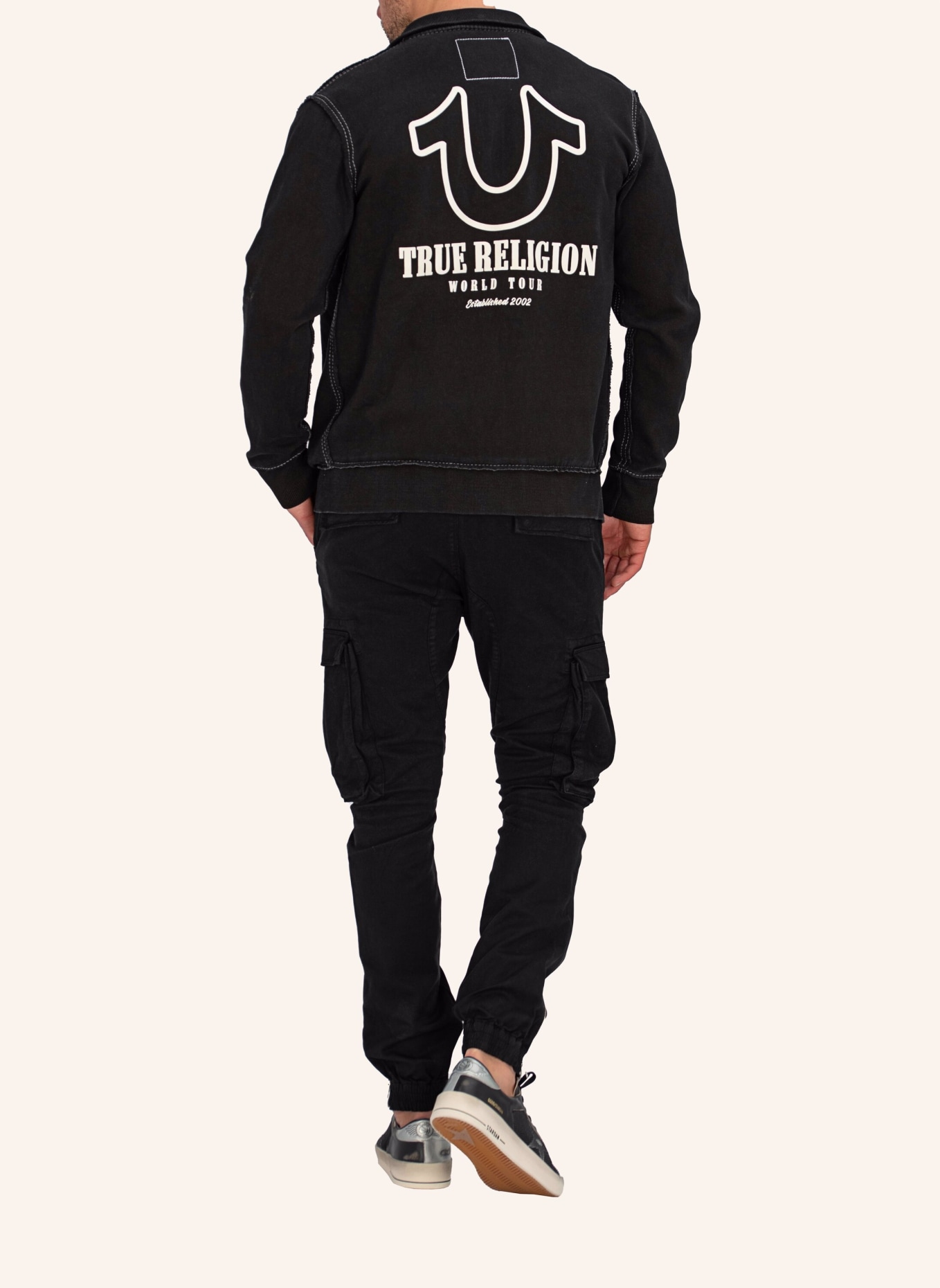 TRUE RELIGION Sweatshirt Jacke, Farbe: SCHWARZ (Bild 2)