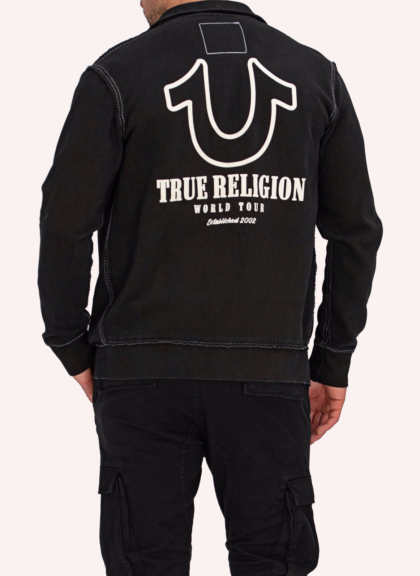 TRUE RELIGION Sweatshirt Jacke, Farbe: SCHWARZ (Bild 6)