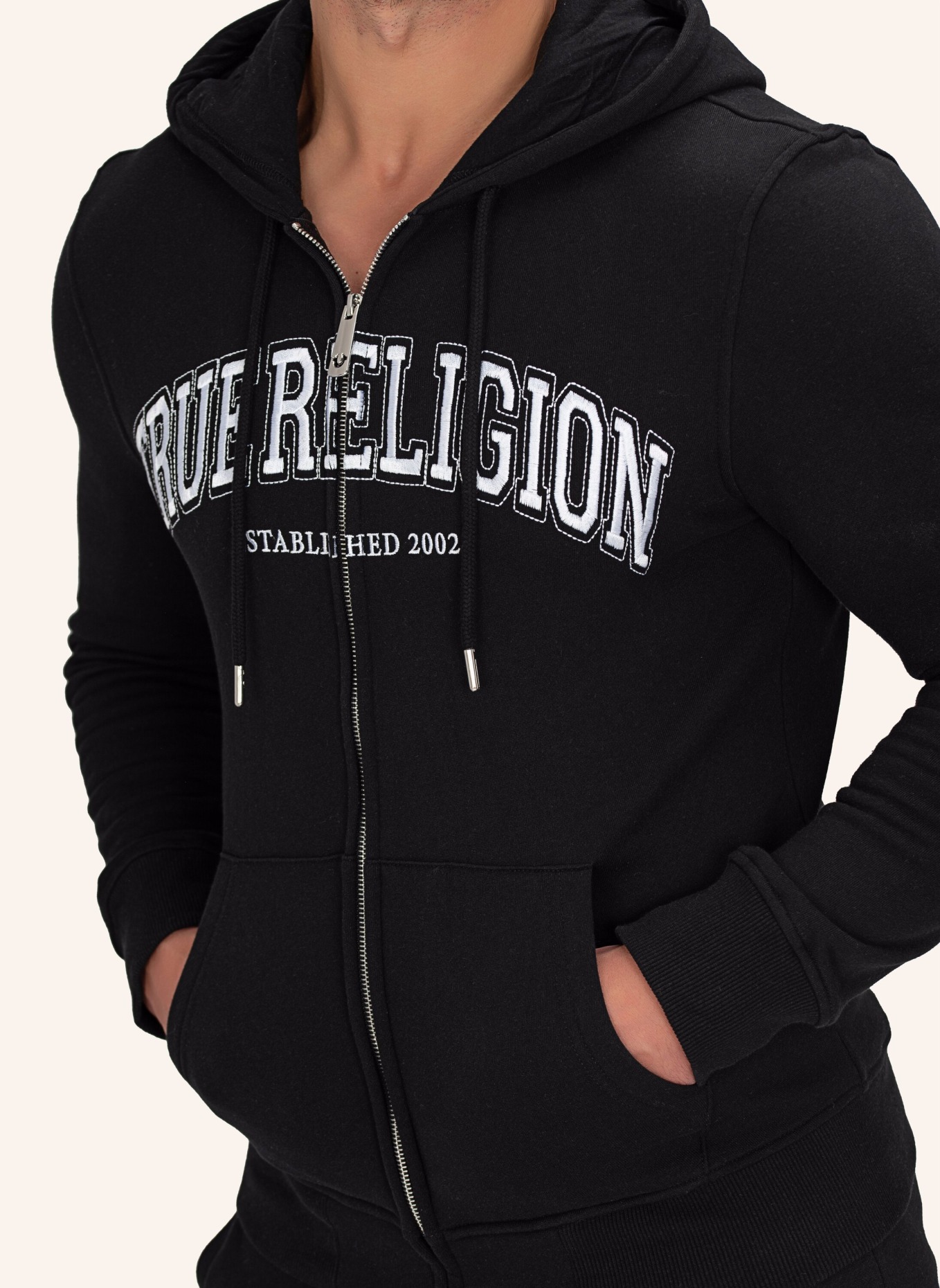 TRUE RELIGION Sweatjacke, Farbe: SCHWARZ (Bild 6)